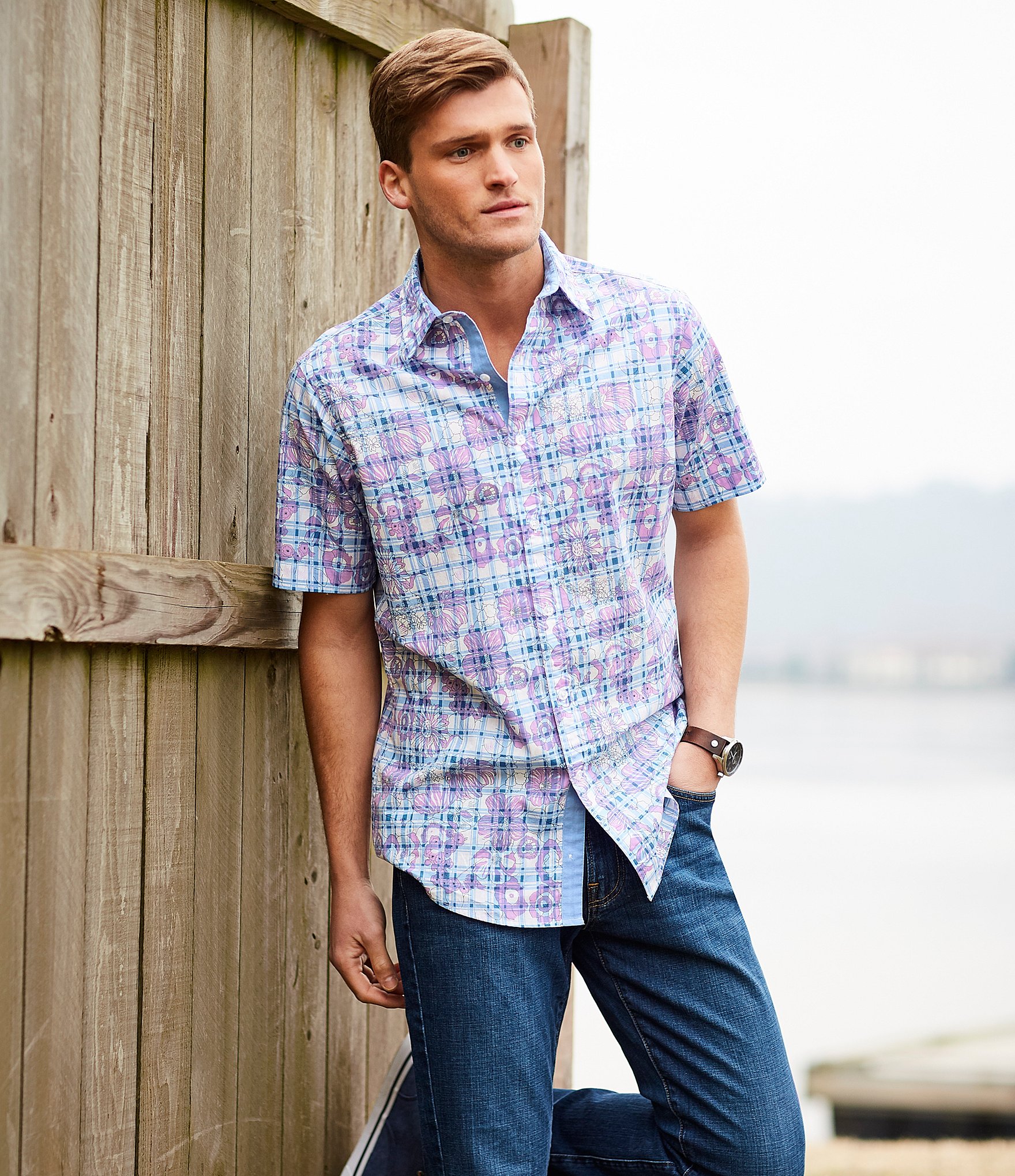 Cremieux Premium Denim Straight Fit Med Wash Stretch Jeans