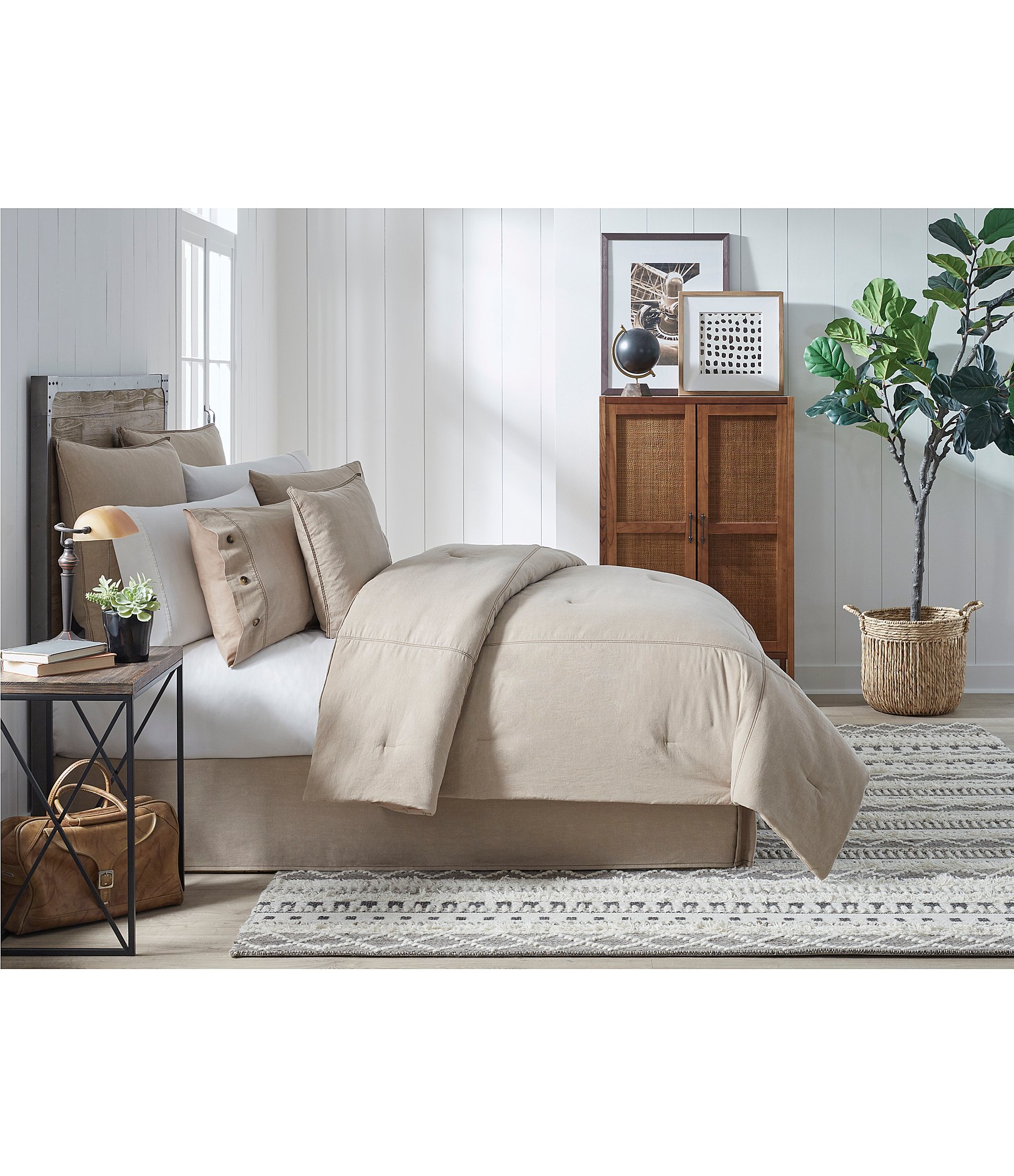 Cremieux Khaki Duvet Cover