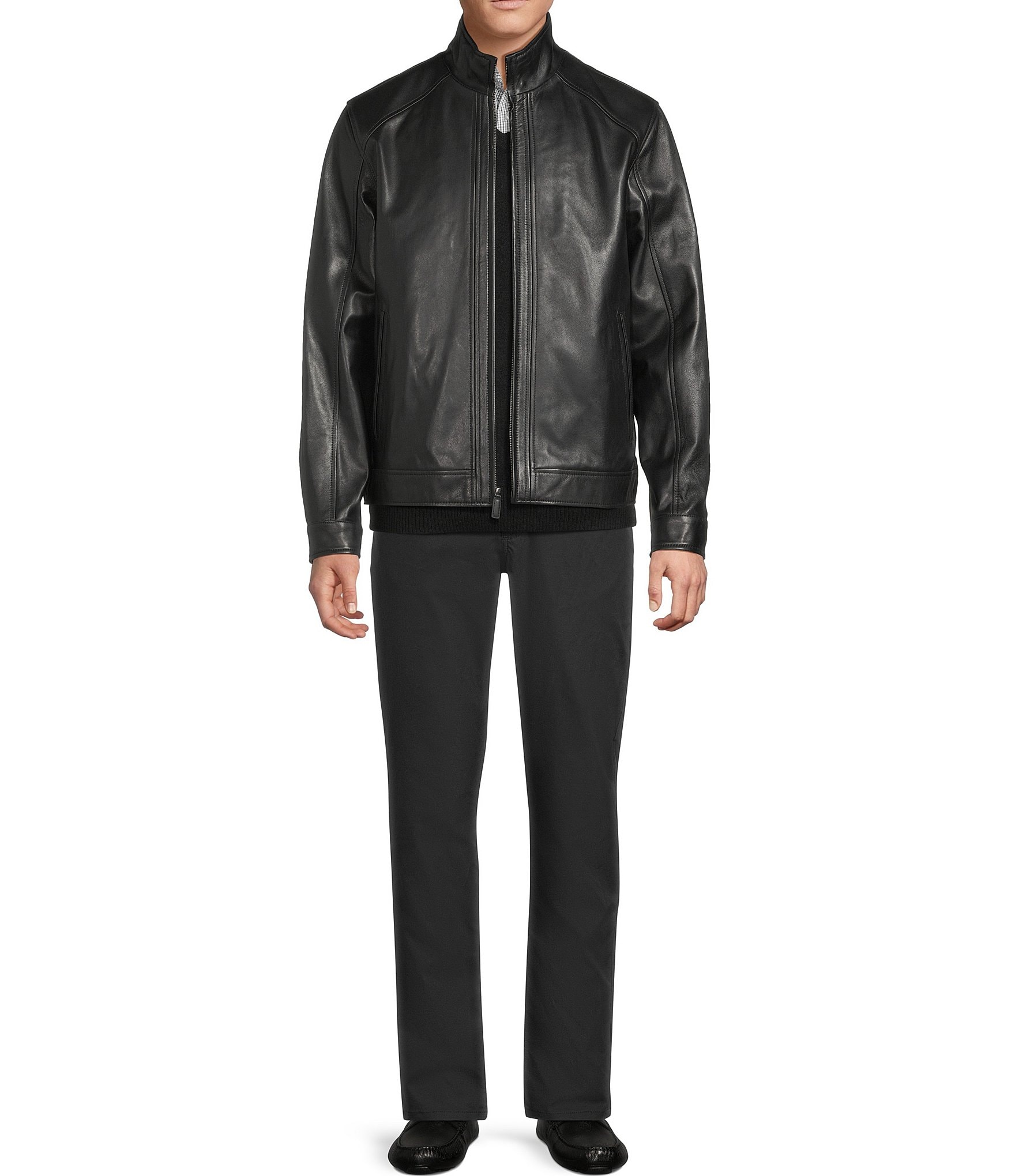 Cremieux Lambskin Hipster Black Jacket