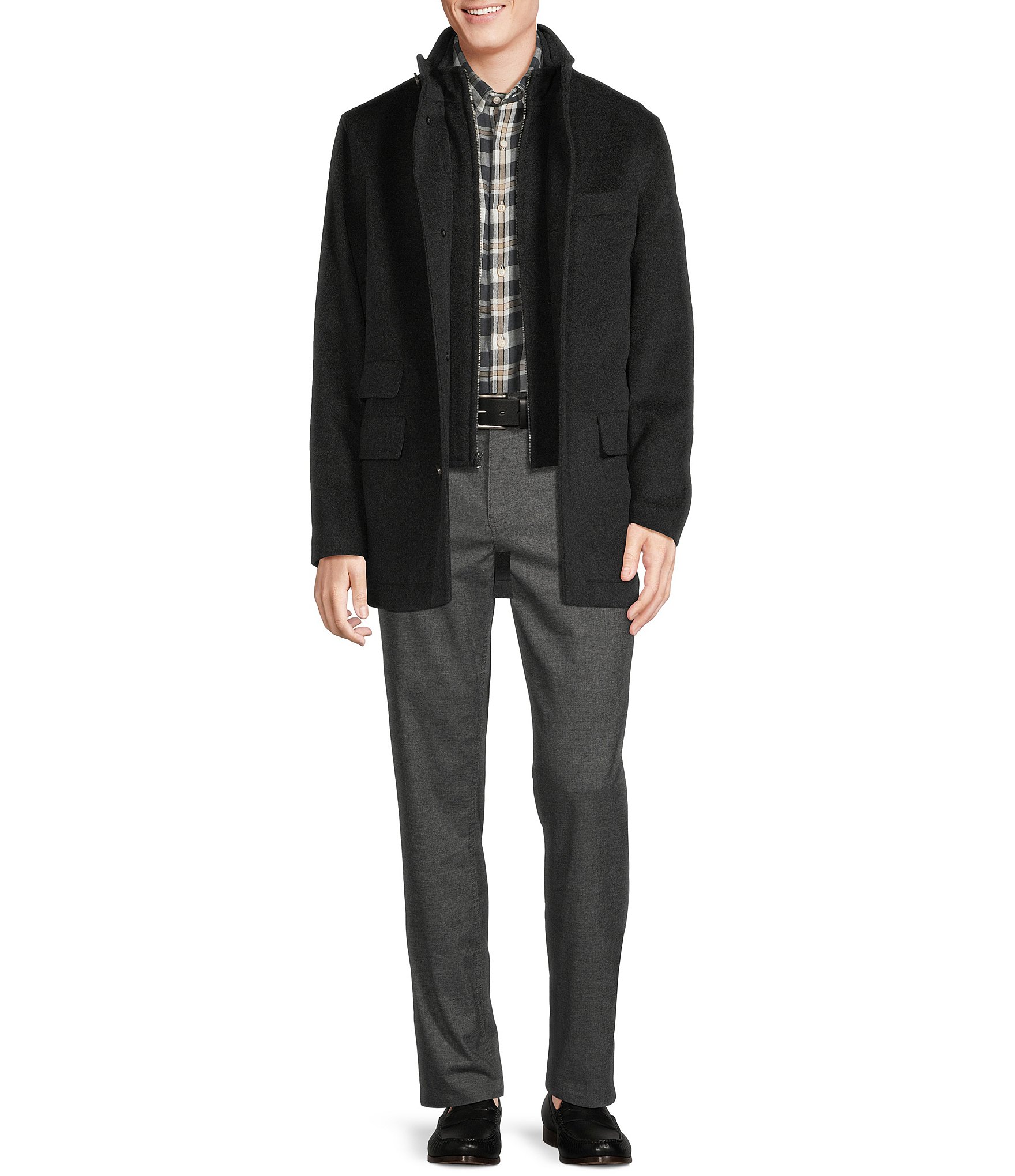 Cremieux Long Wool Cashmere Coat