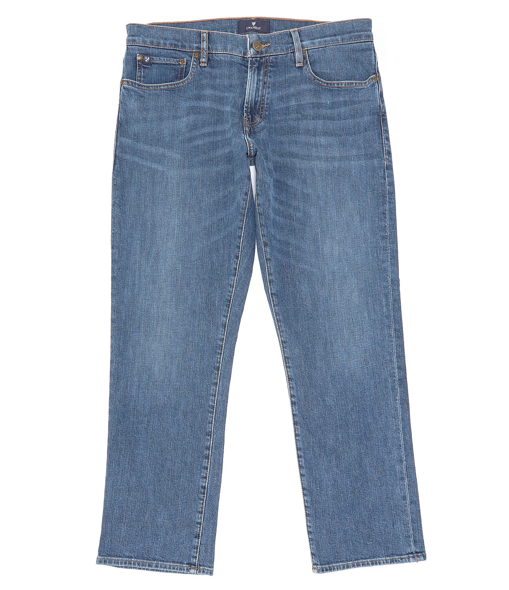 Cremieux Blue Label Madison Classic-Fit Mid Wash Stretch Denim Jeans ...