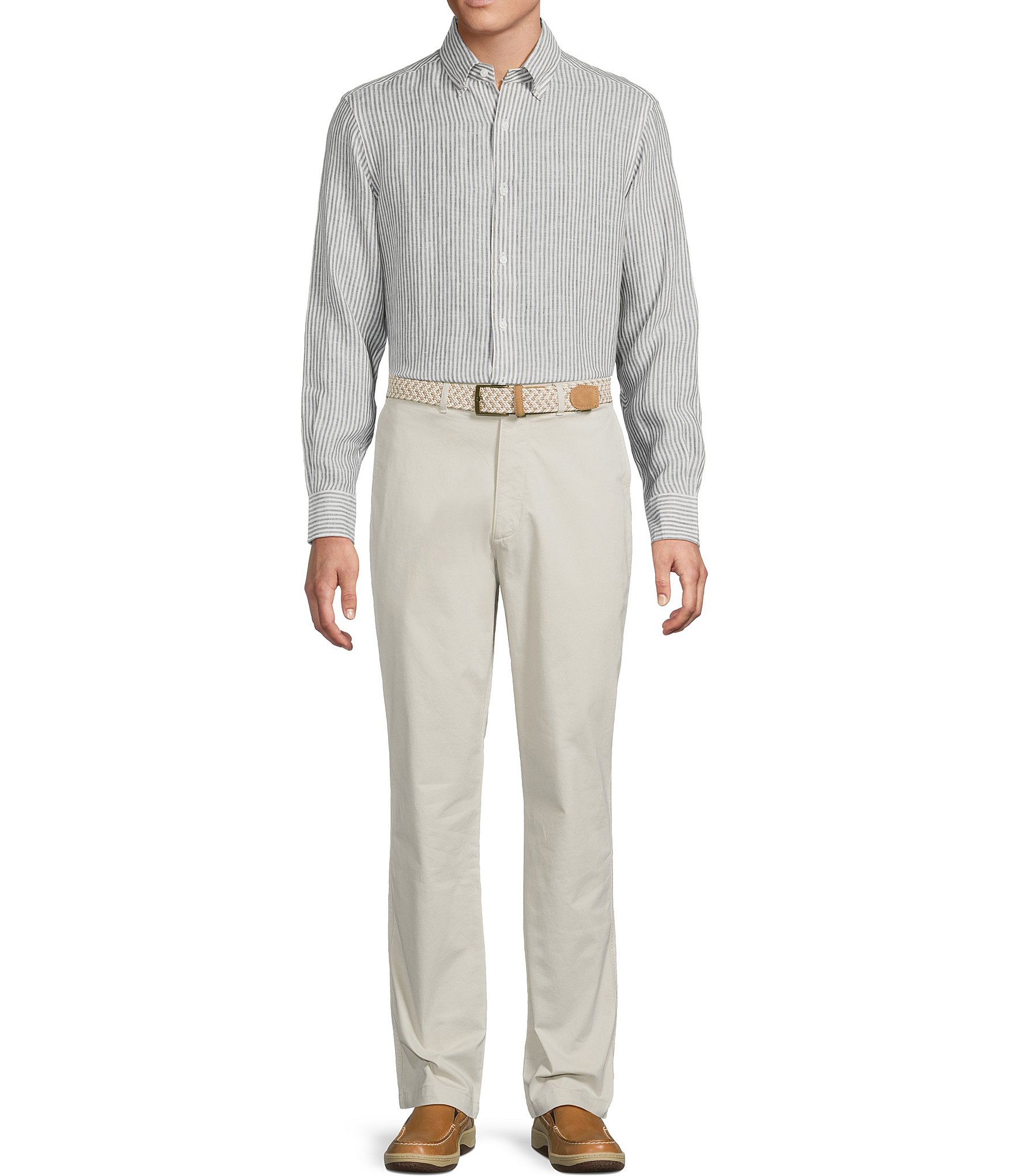 Cremieux Blue Label Madison Classic Fit Comfort Stretch Flat-Front Twill Chino Pants