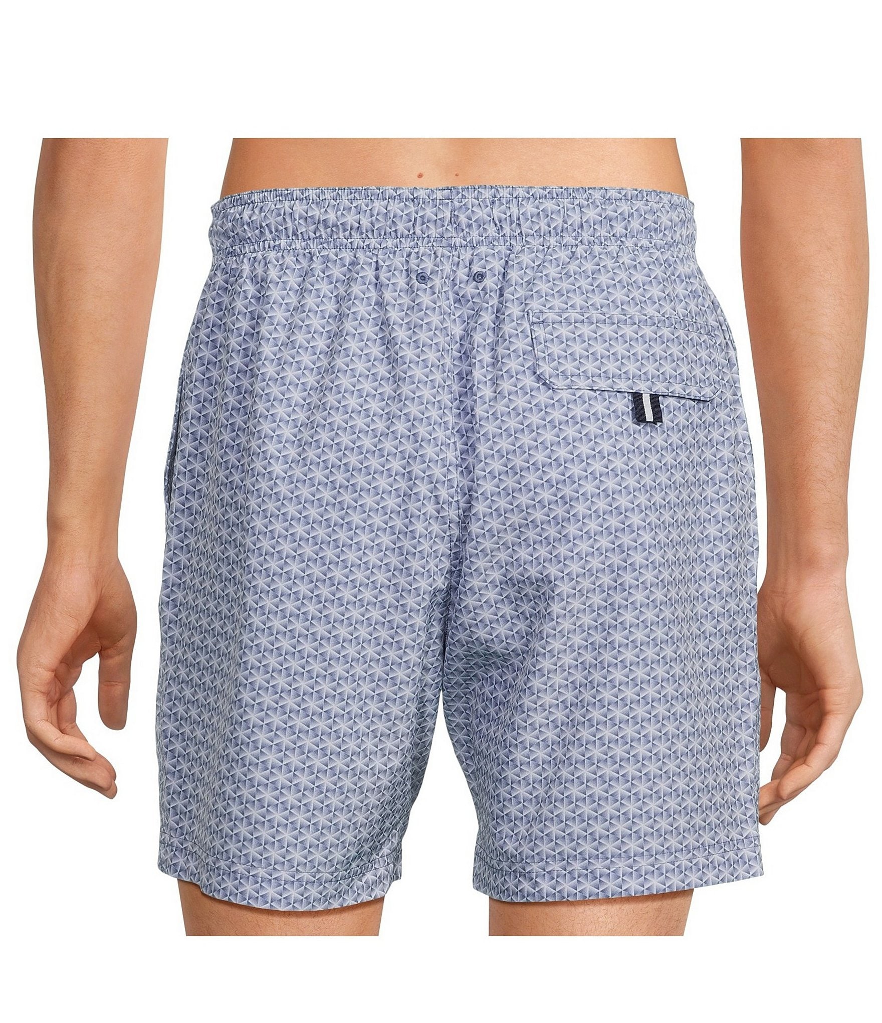 Cremieux Mini Geo 6#double; Inseam Swim Trunks