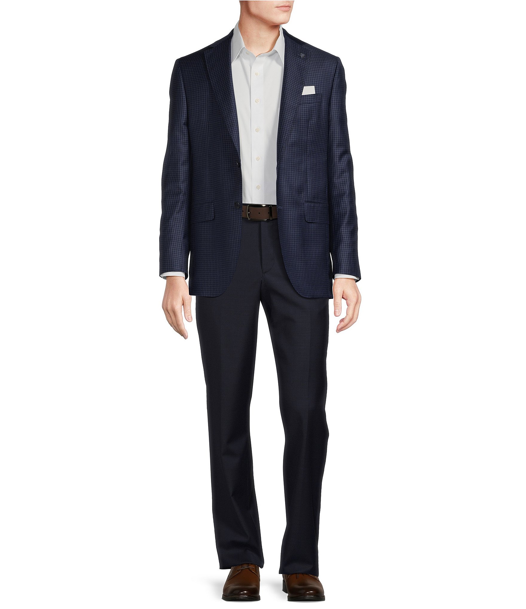 Cremieux Modern Fit Fancy Check Pattern Sport Coat