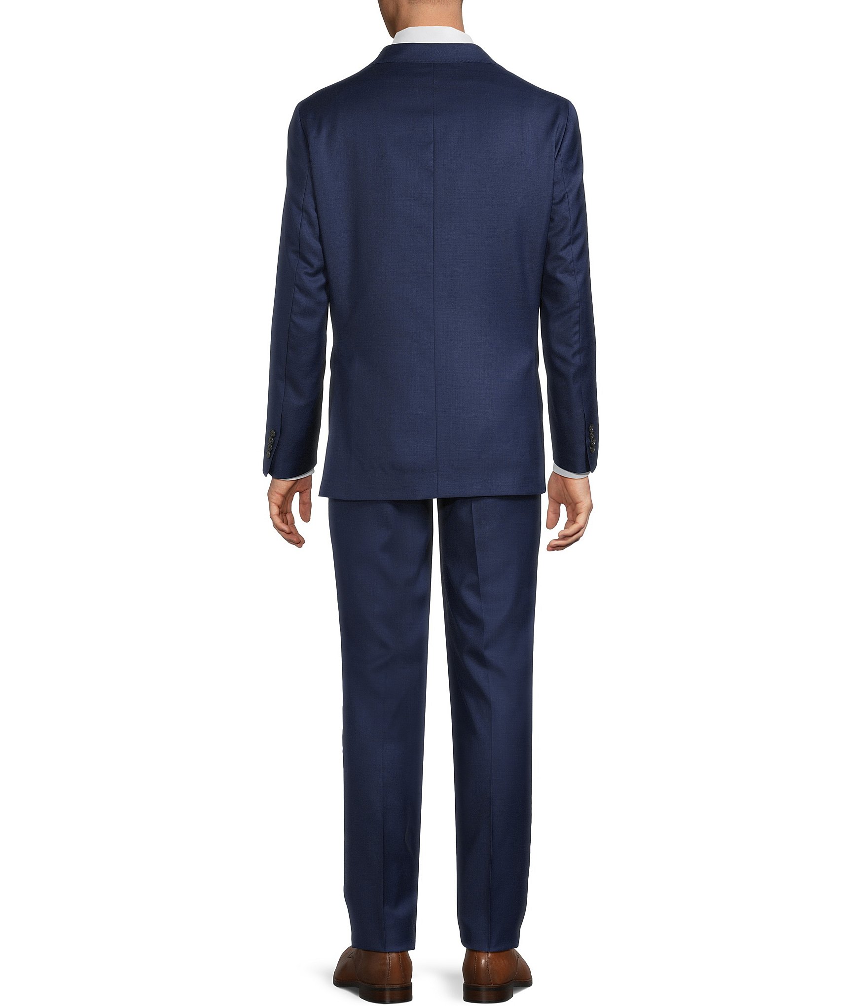 Cremieux Modern Fit Flat Front Solid 2-Piece Suit