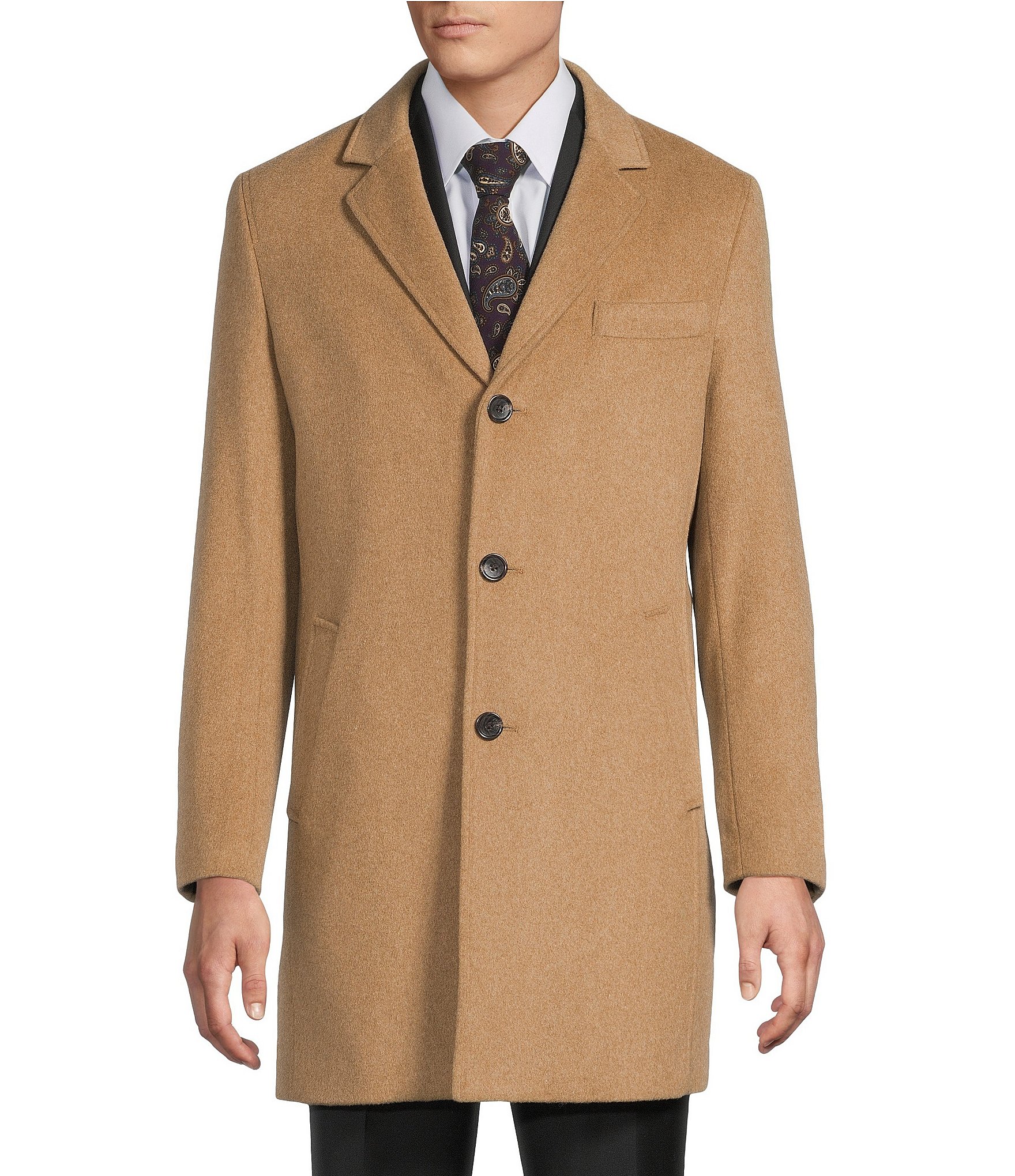 Cremieux Modern Solid Topcoat