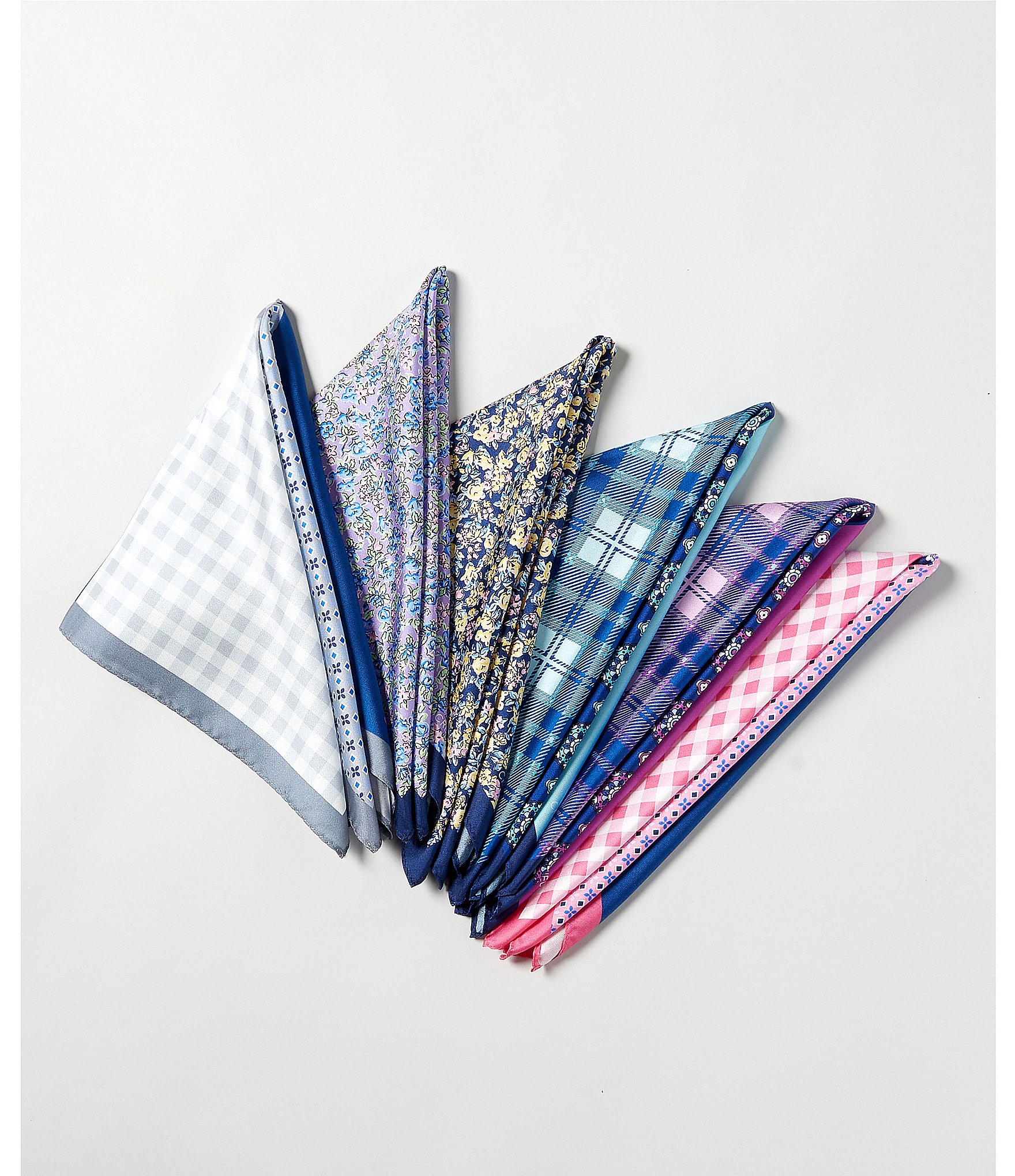 Cremieux Paisley/Check Woven Silk Pocket Square