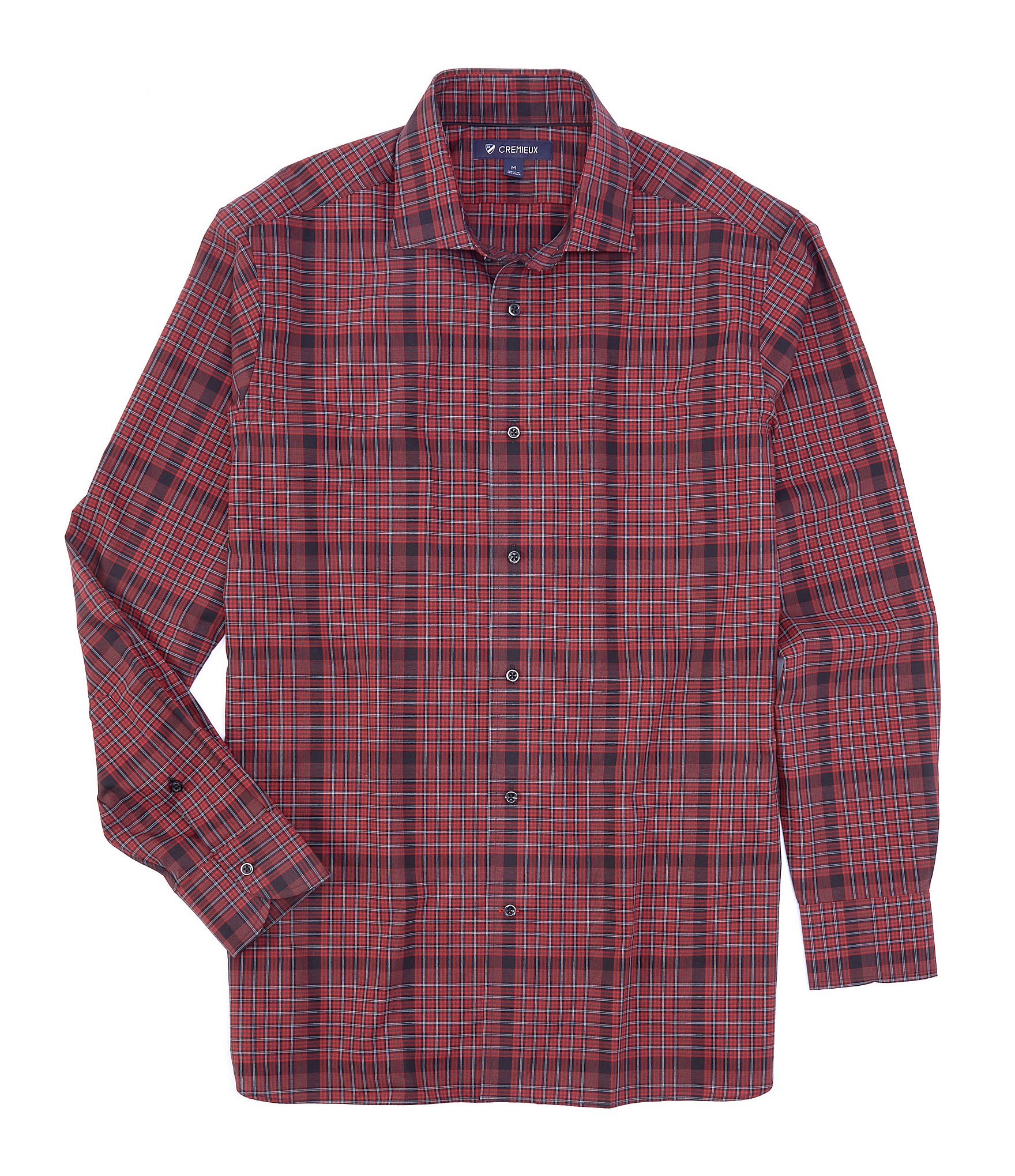 Cremieux Plaid Bright Red Long-Sleeve Woven Shirt | Dillard's