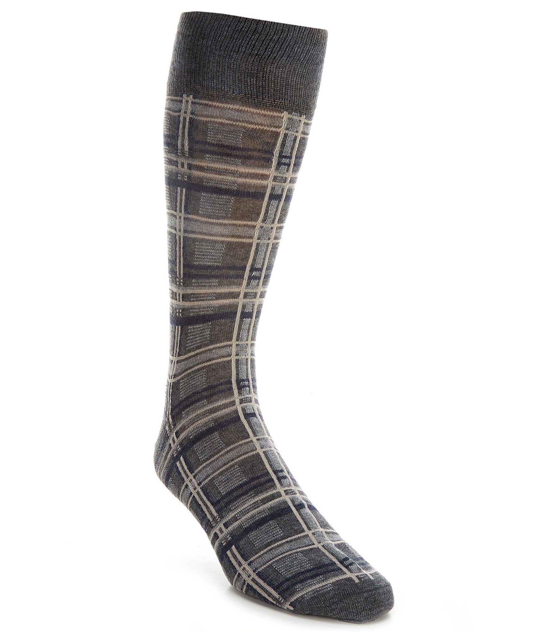 Cremieux Plaid Crew Dress Socks