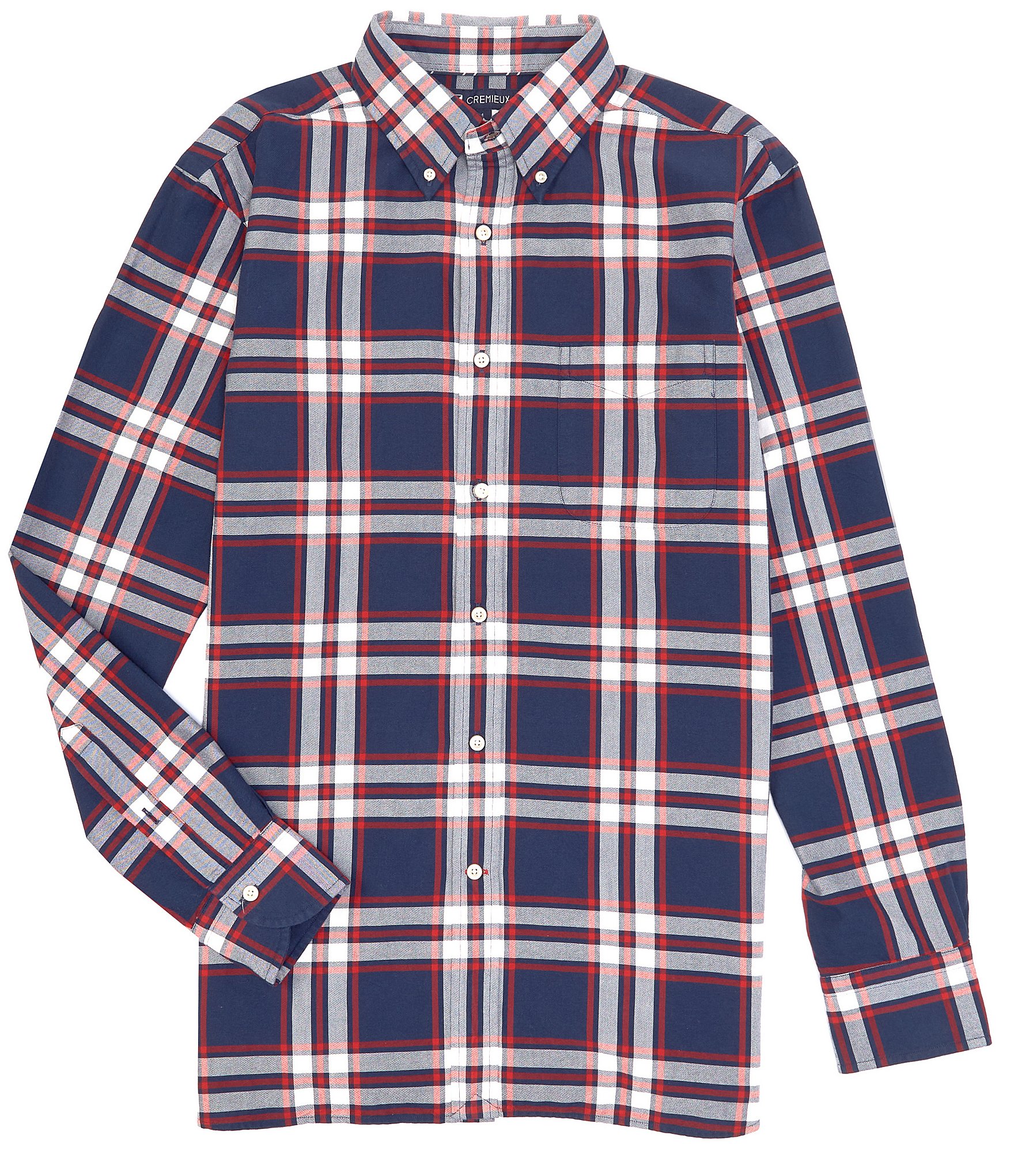 Cremieux Plaid Pattern Oxford Long-Sleeve Woven Shirt | Dillard's