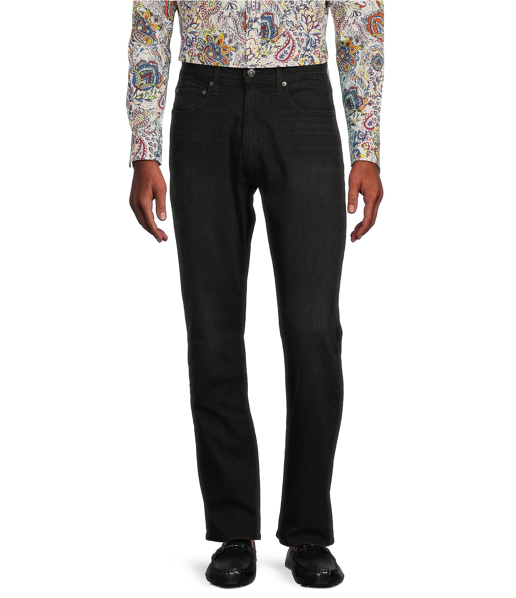 Cremieux Premium Denim Relaxed Straight Fit Black Jeans | Dillard's
