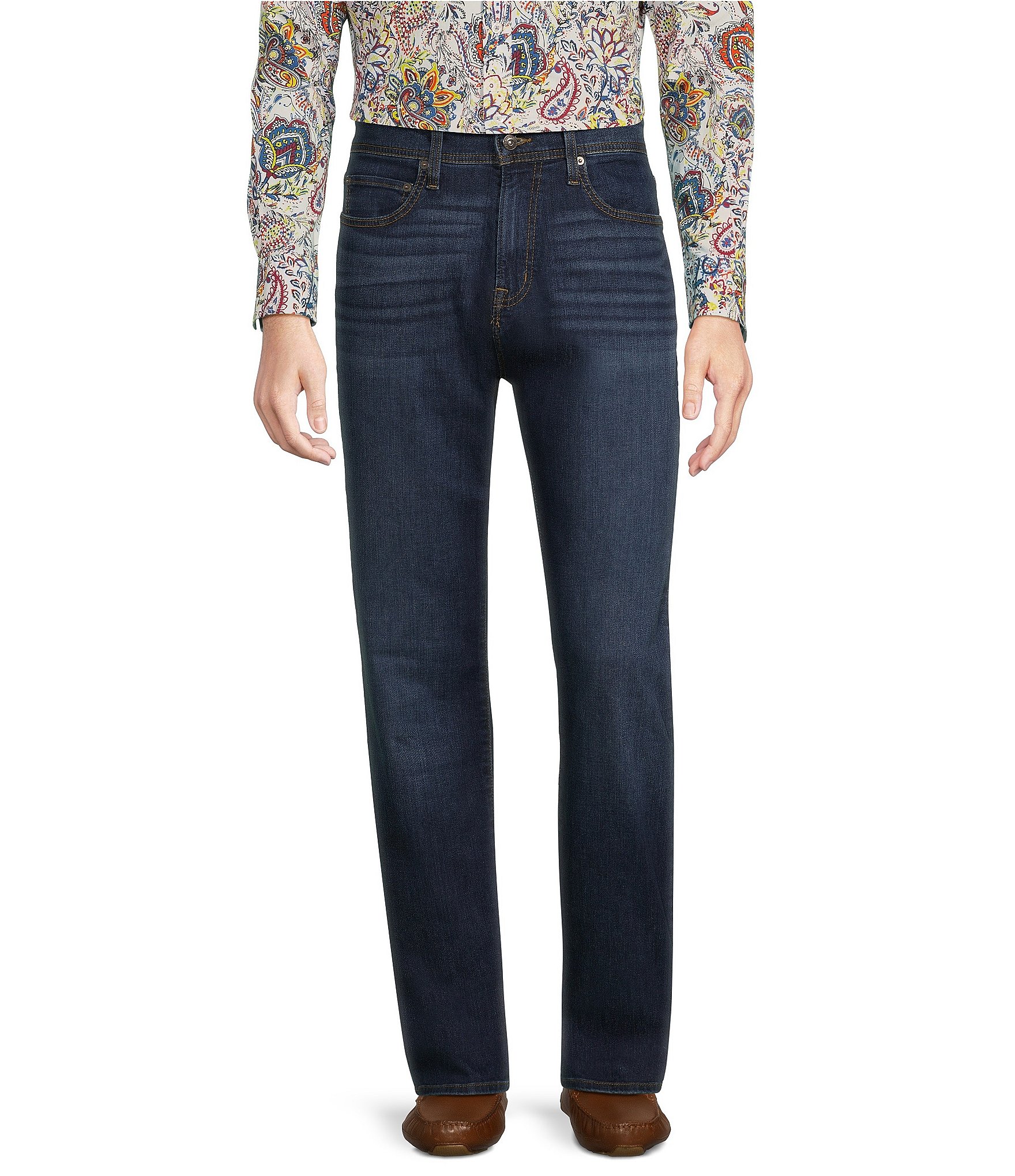 Cremieux Premium Denim Relaxed Straight Fit Indigo Jeans | Dillard's
