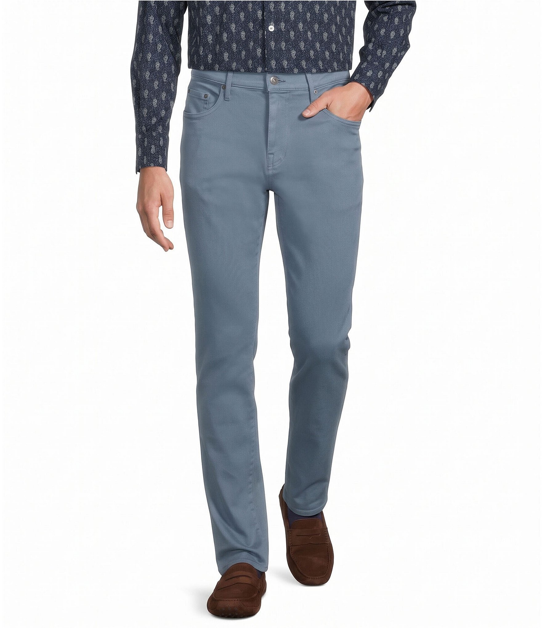 Cremieux Premium Denim Straight Fit Luxury Twill Stretch Jeans