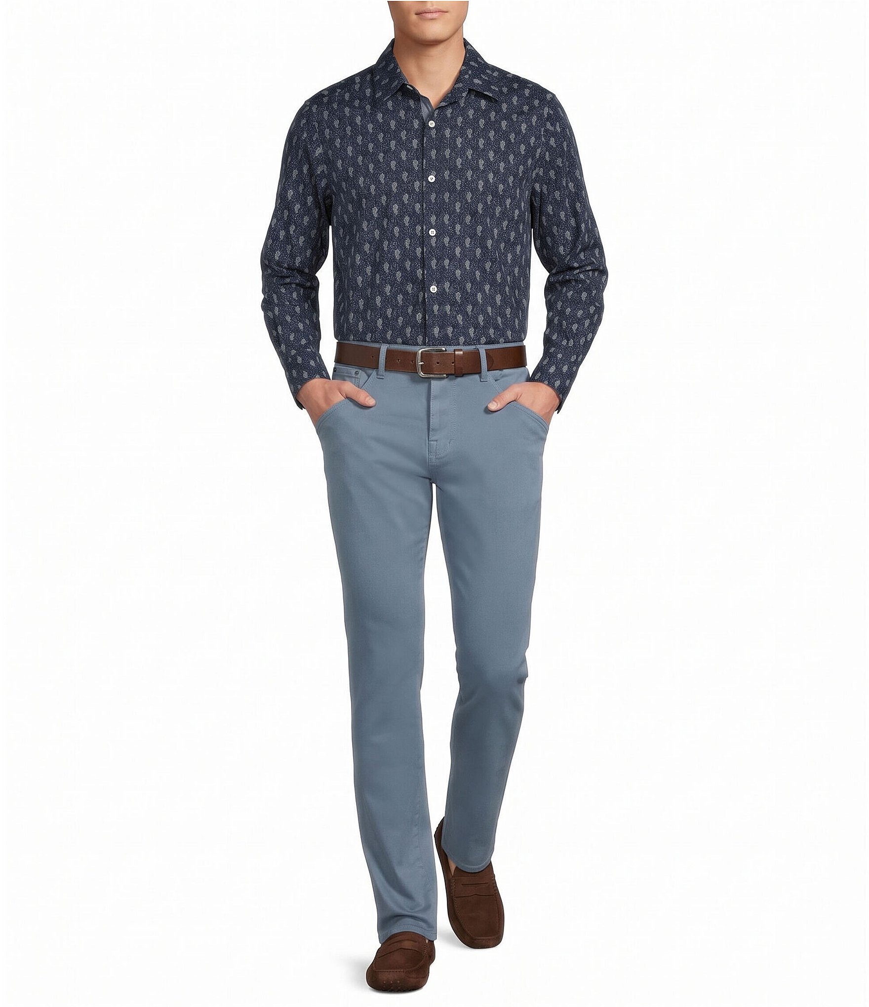 Cremieux Premium Denim Straight Fit Luxury Twill Stretch Jeans