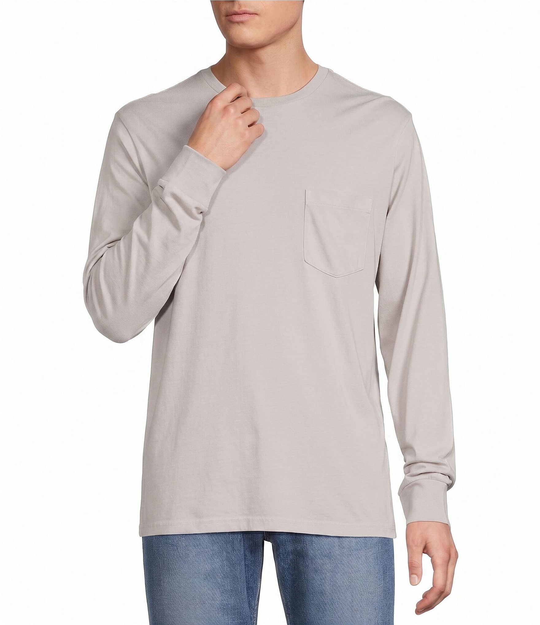Cremieux Premium Solid Long Sleeve Pocket T-Shirt