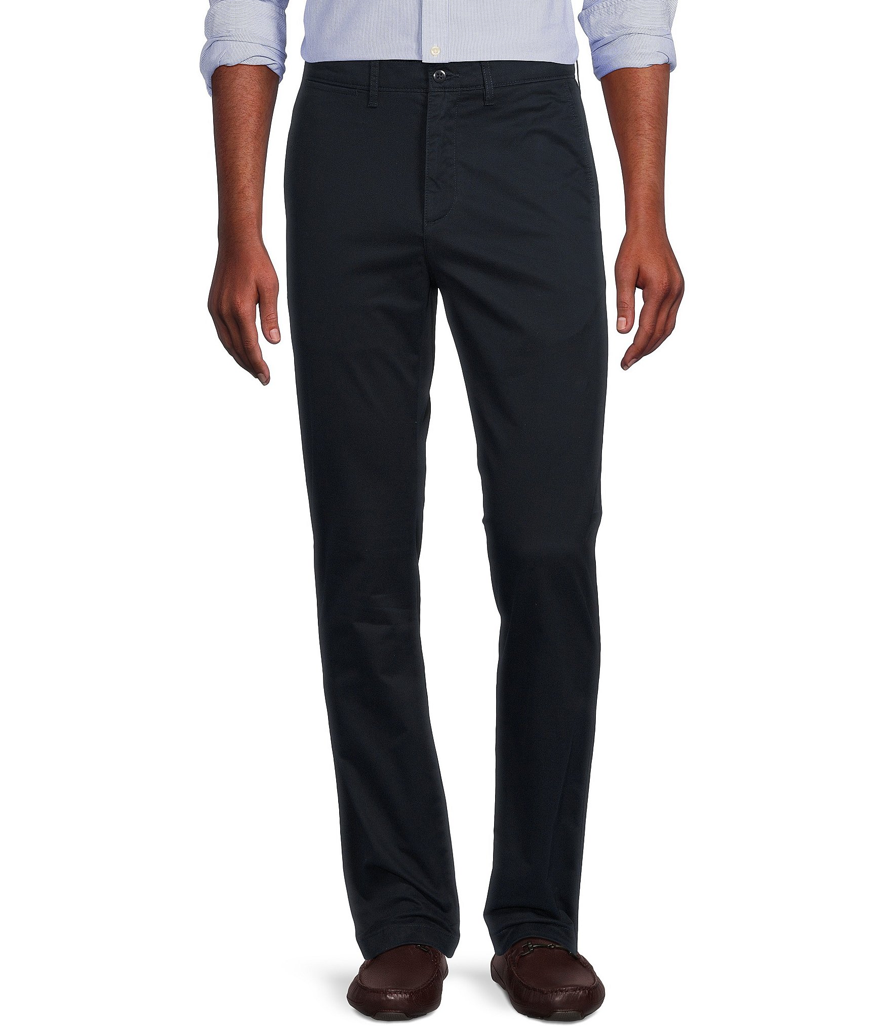 Cremieux Blue Label Soho Slim Fit Flat-Front Twill Comfort Stretch Casual Pants