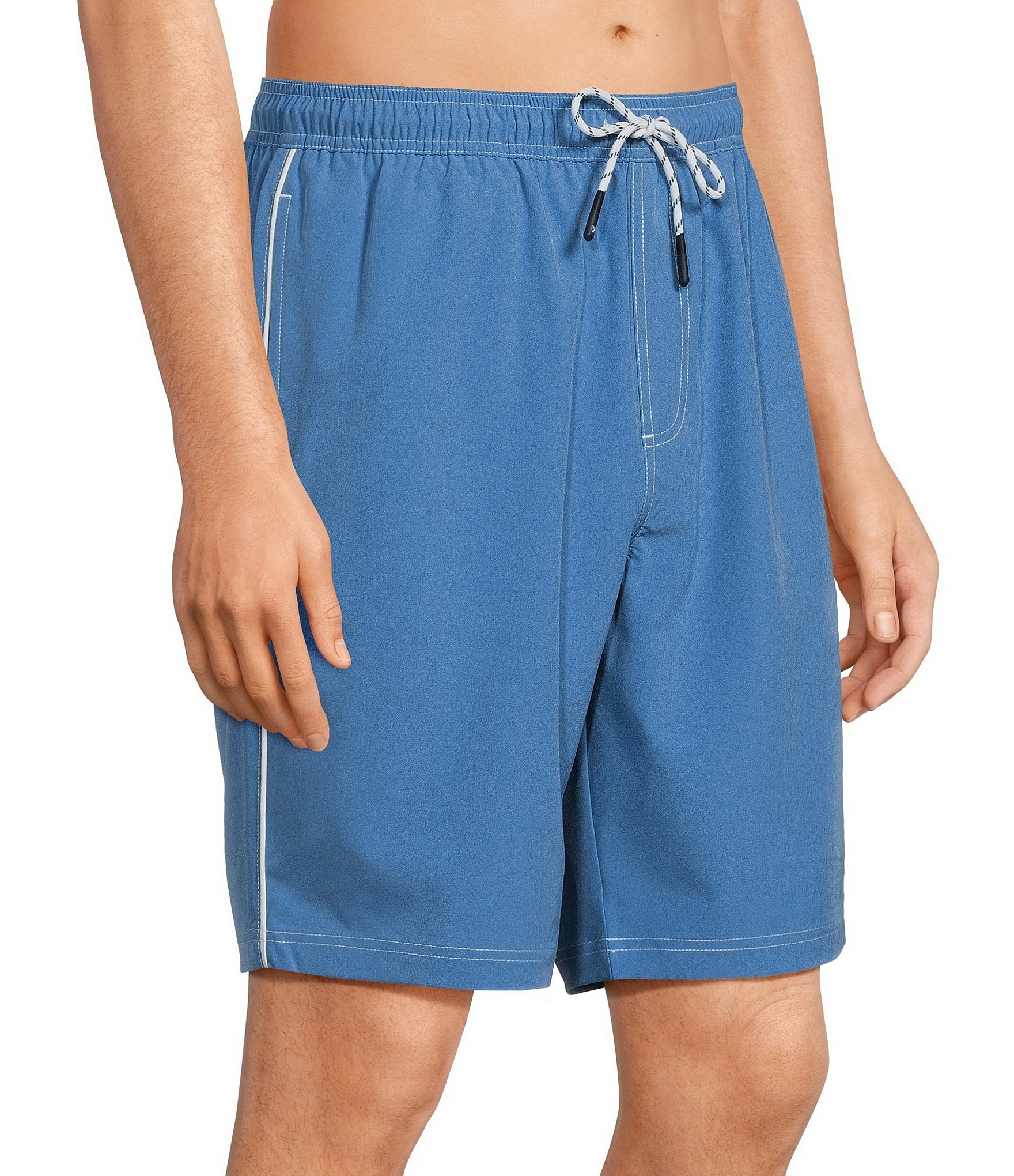 Cremieux Solid 9#double; Inseam Swim Trunks