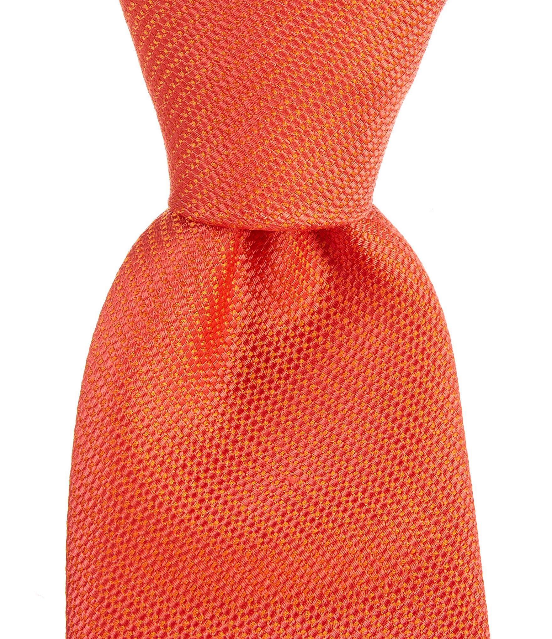 Cremieux Solid Textured 3 1/4#double; Woven Silk Tie