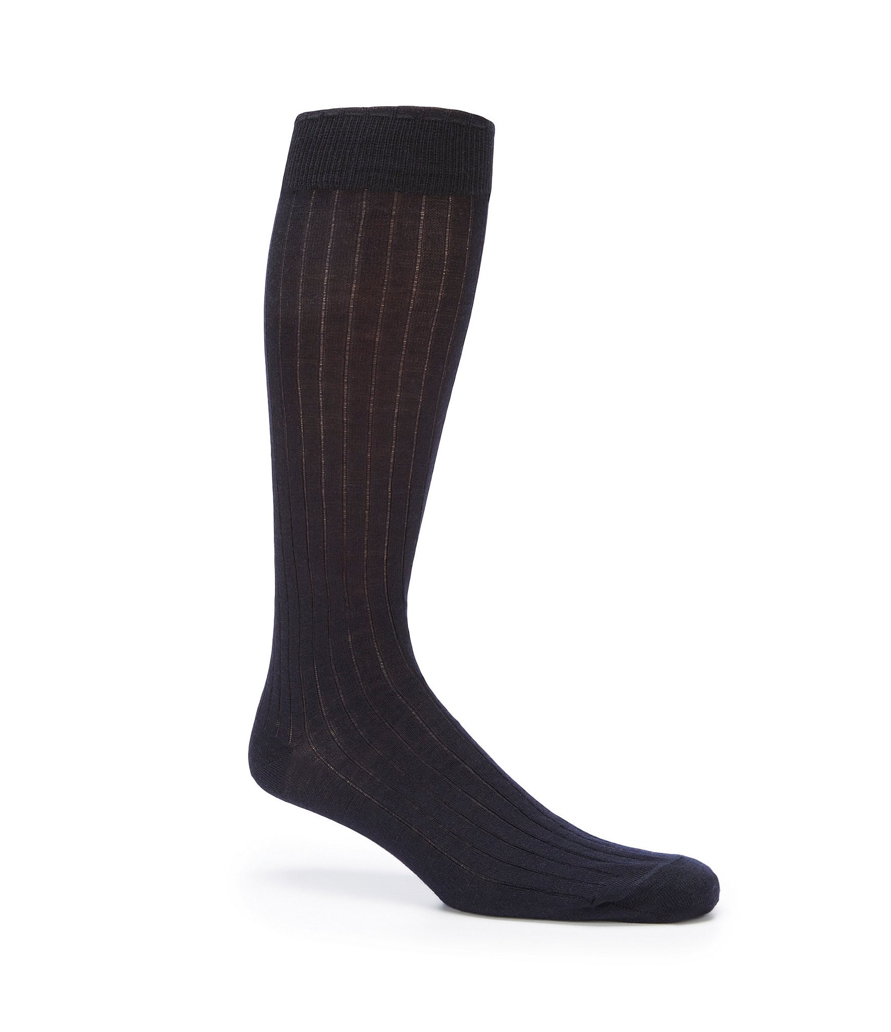 Cremieux Solid Wool Over-the-Calf Dress Socks