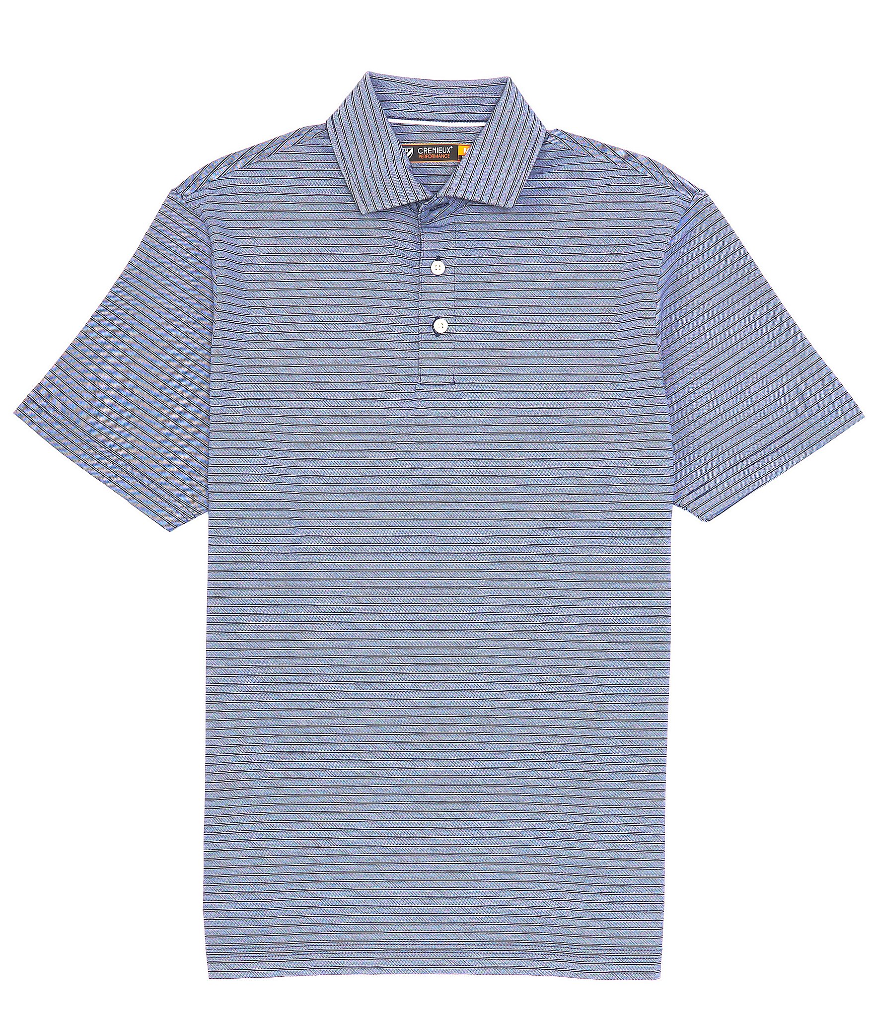 Cremieux Stripe Performance Stretch Short-Sleeve Polo Shirt | Dillard's