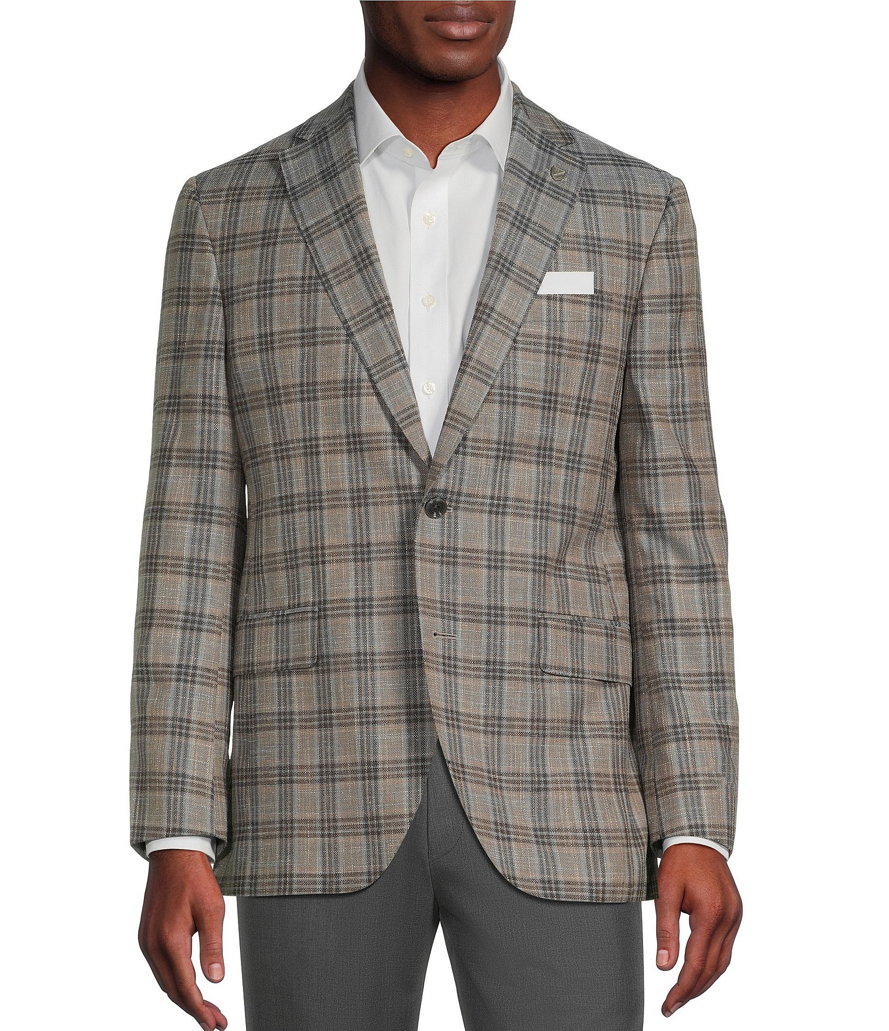 Cremieux Modern Fit Flat Front Solid 2-Piece Suit