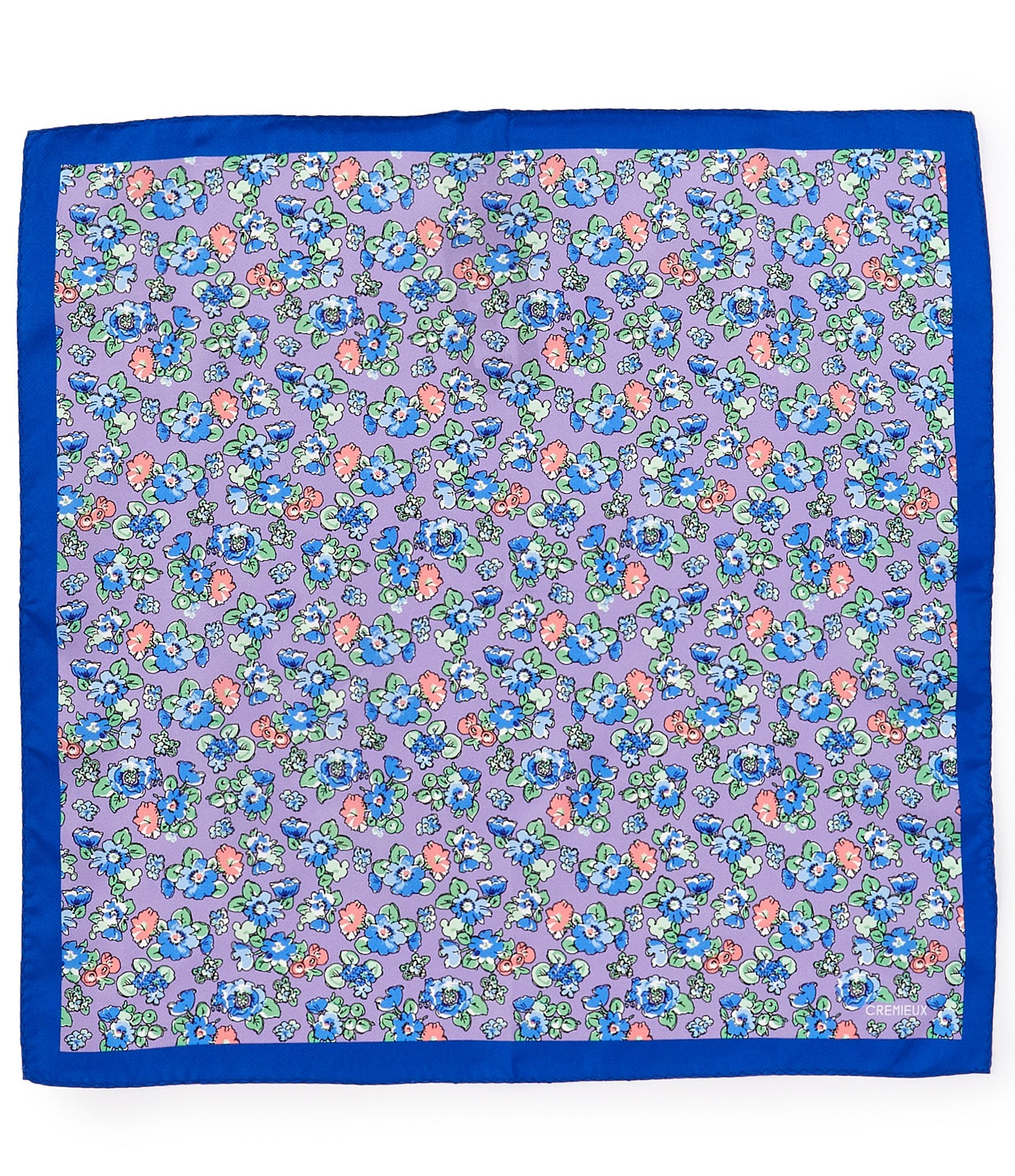 Cremieux Watercolor Floral Silk Pocket Square