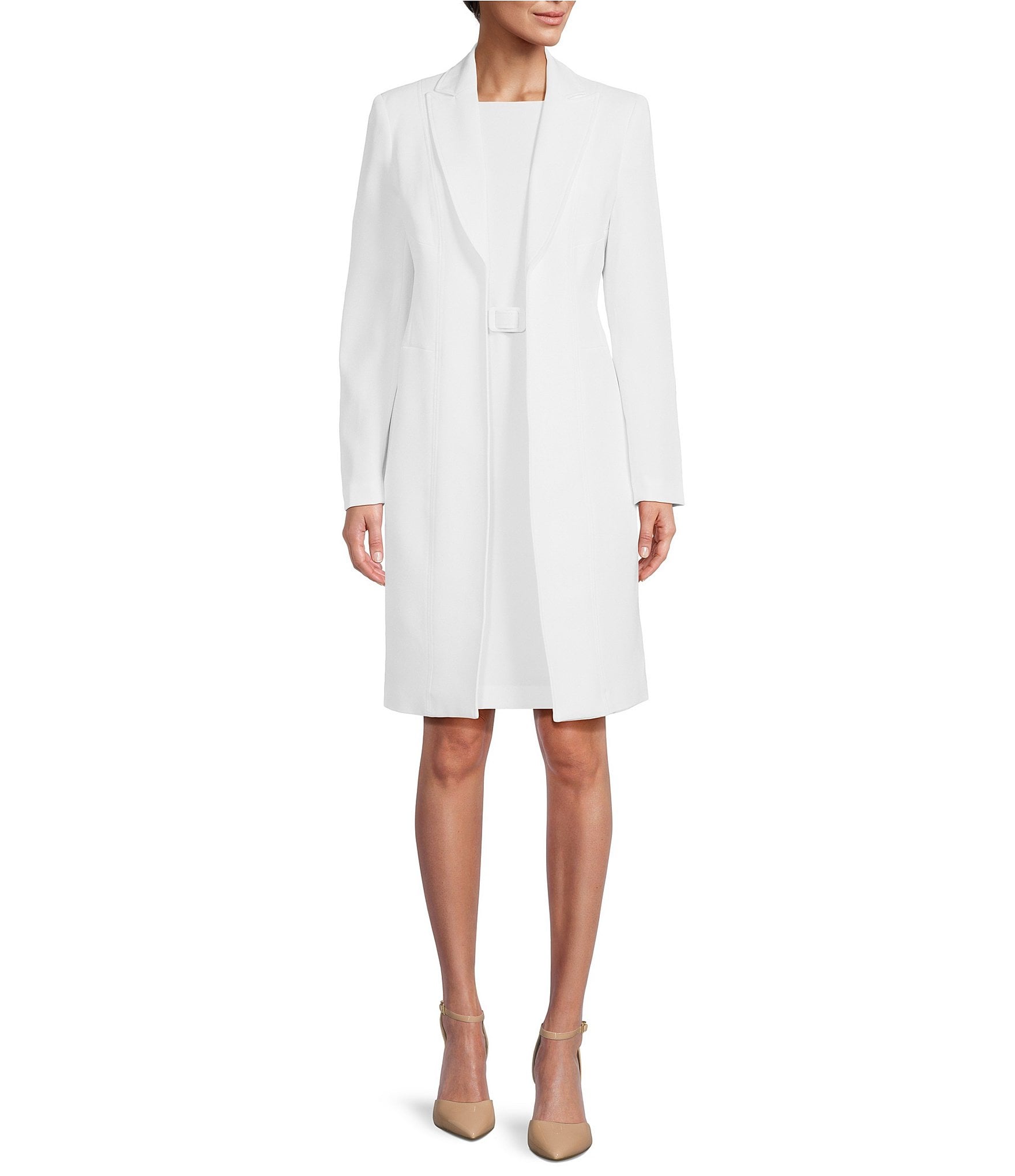 White Women's Jacket Dresses | Dillard's