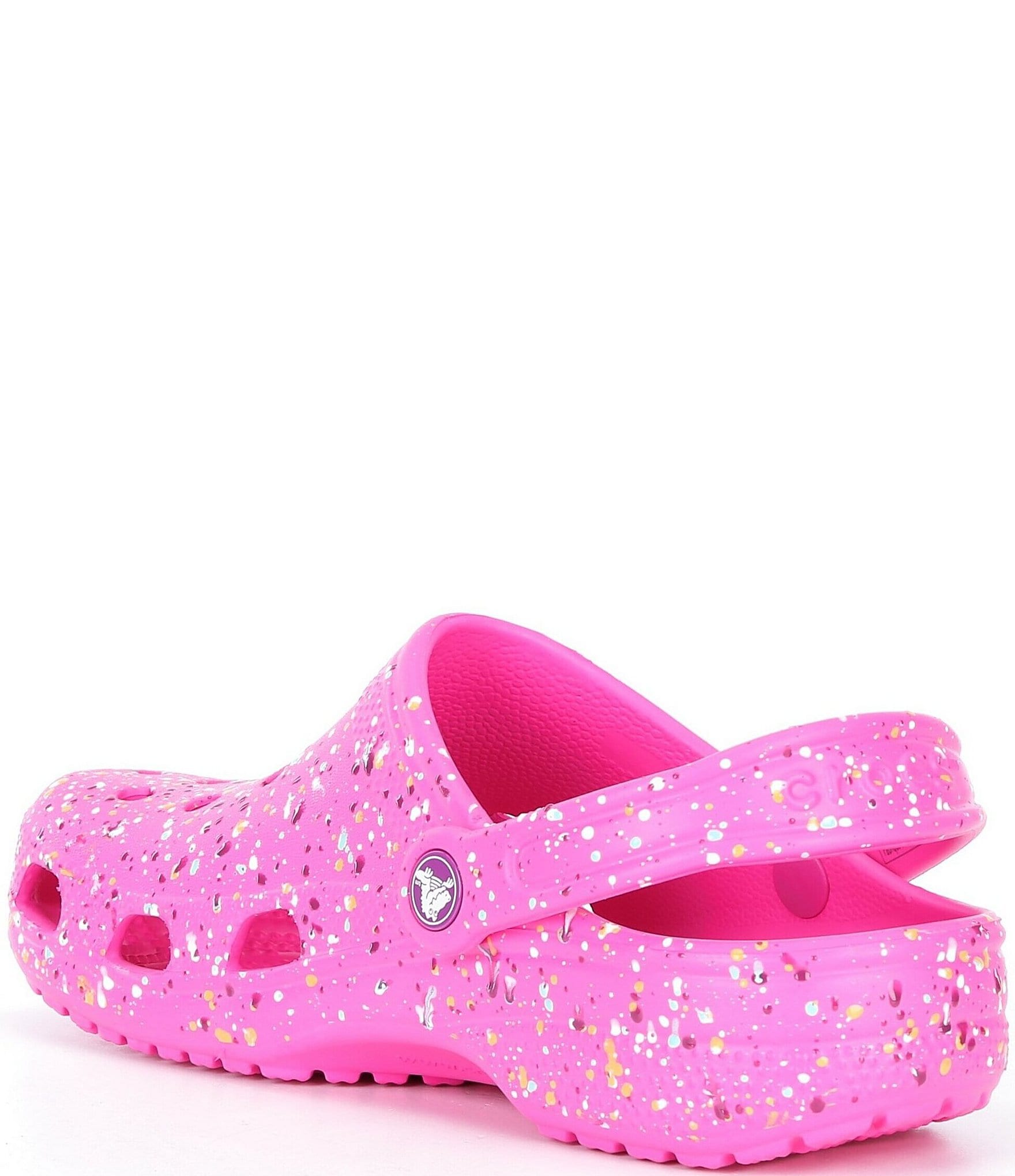 Crocs Girl's Classic Paint Splatter Clogs (Youth)