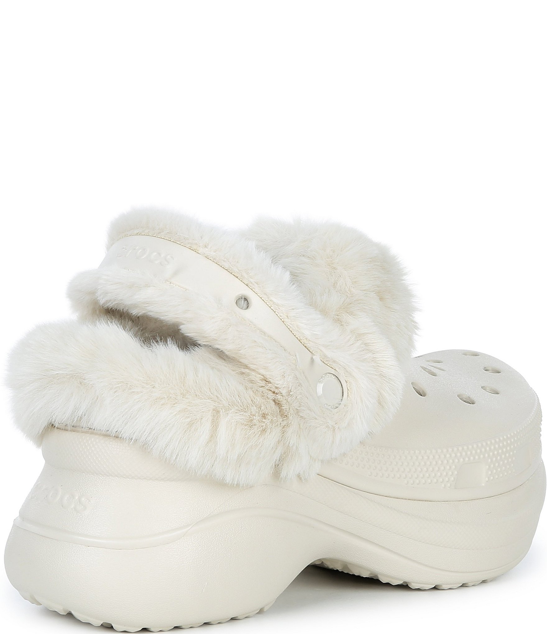 Crocs Women's Bae Lined Platform Block Heel Clogs