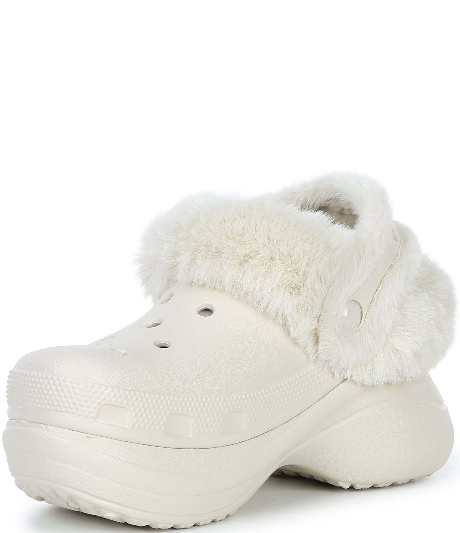 Crocs Women's Bae Lined Platform Block Heel Clogs