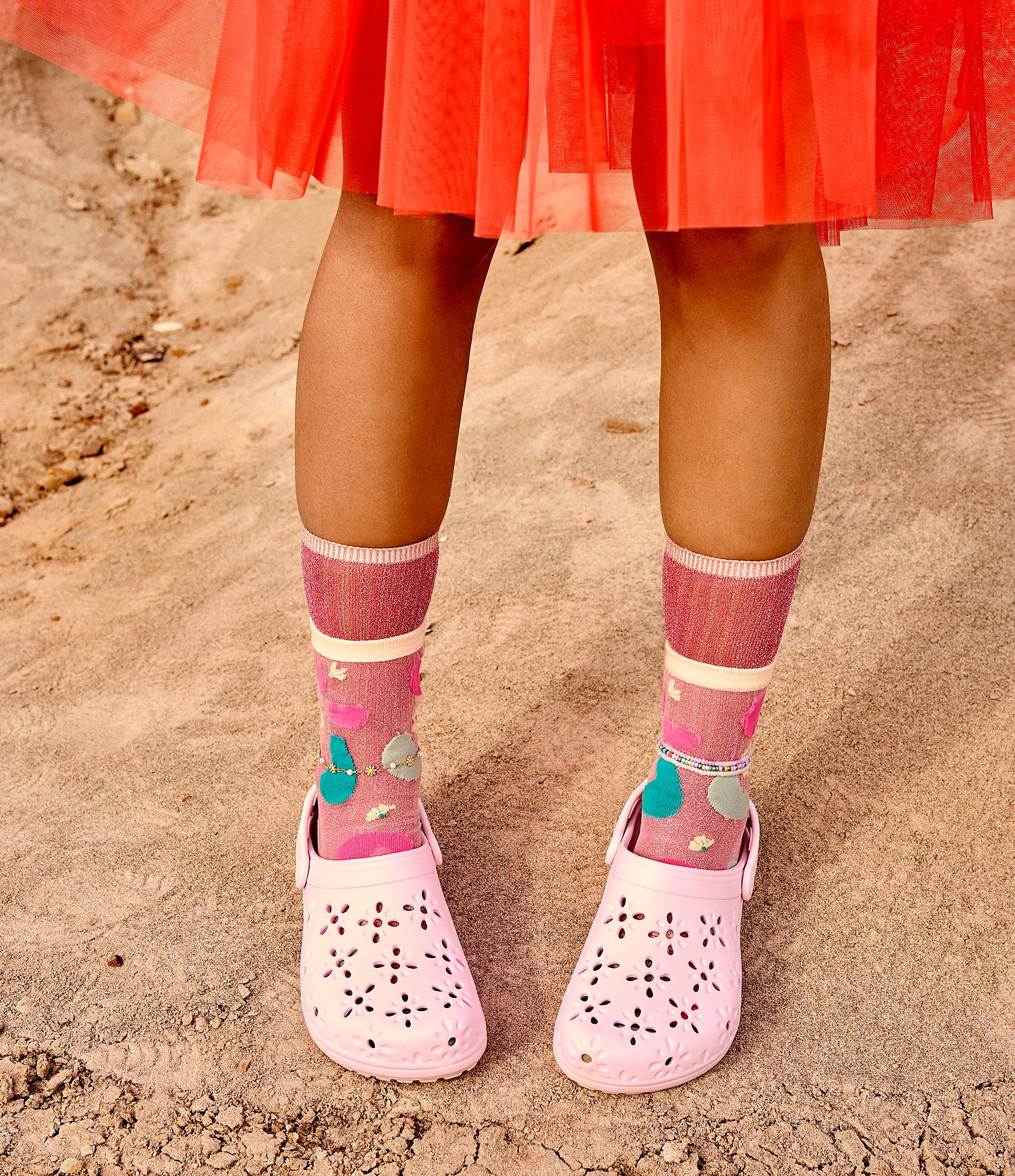 Crocs Women's Classic Floral Cut-Out Clogs