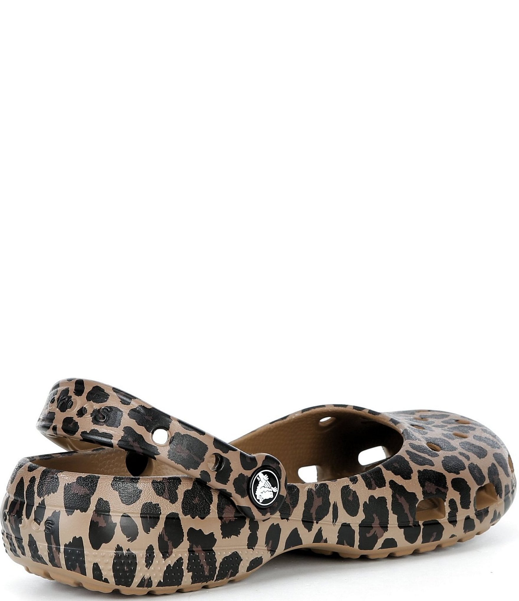 Crocs Women's Leopard Print Ballet Clogs