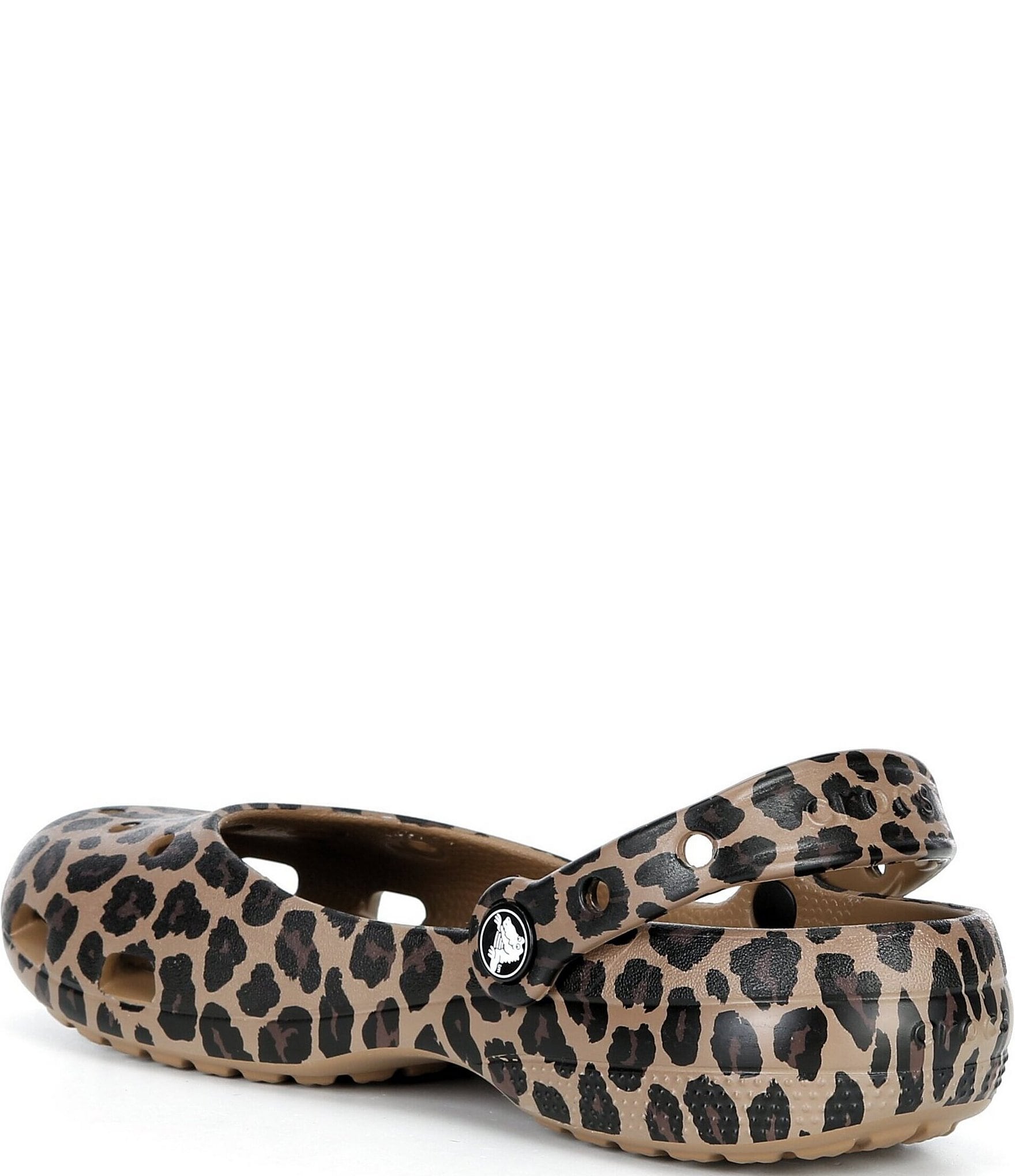 Crocs Women's Leopard Print Ballet Clogs