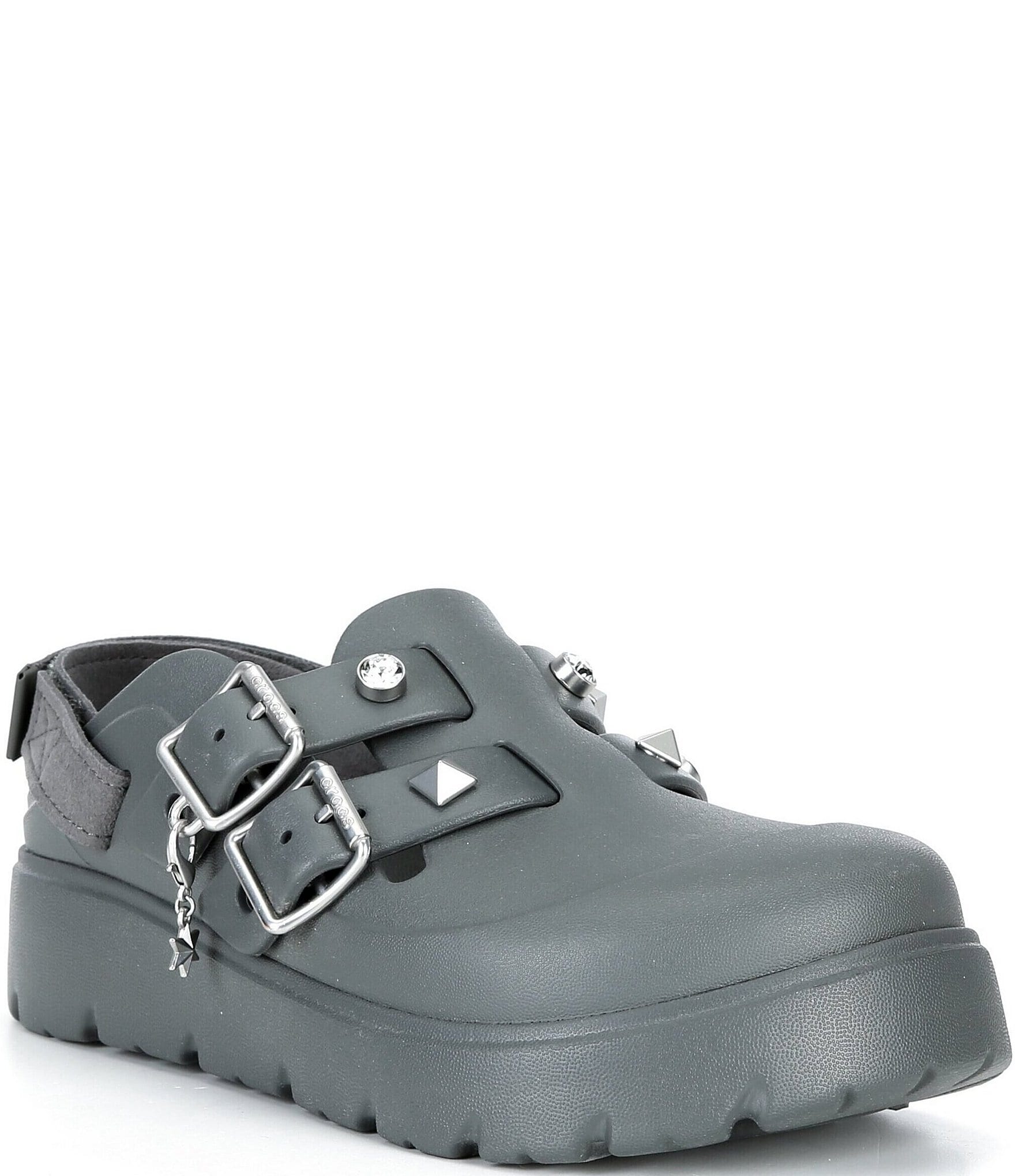 Crocs Women's Loaferette Star Studded Platform Clogs