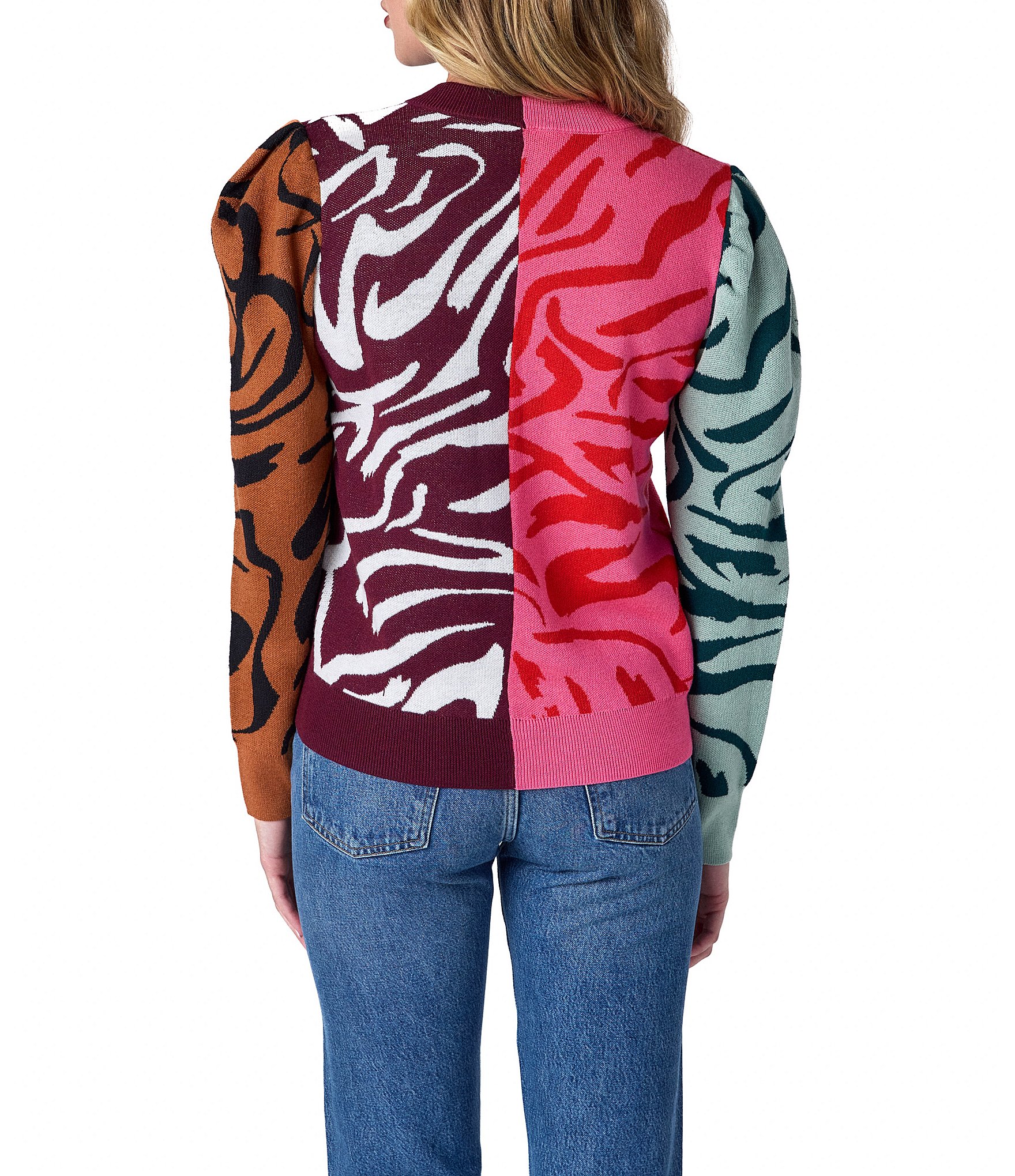 Crosby By Mollie Burch Zebra Teddie Sweater