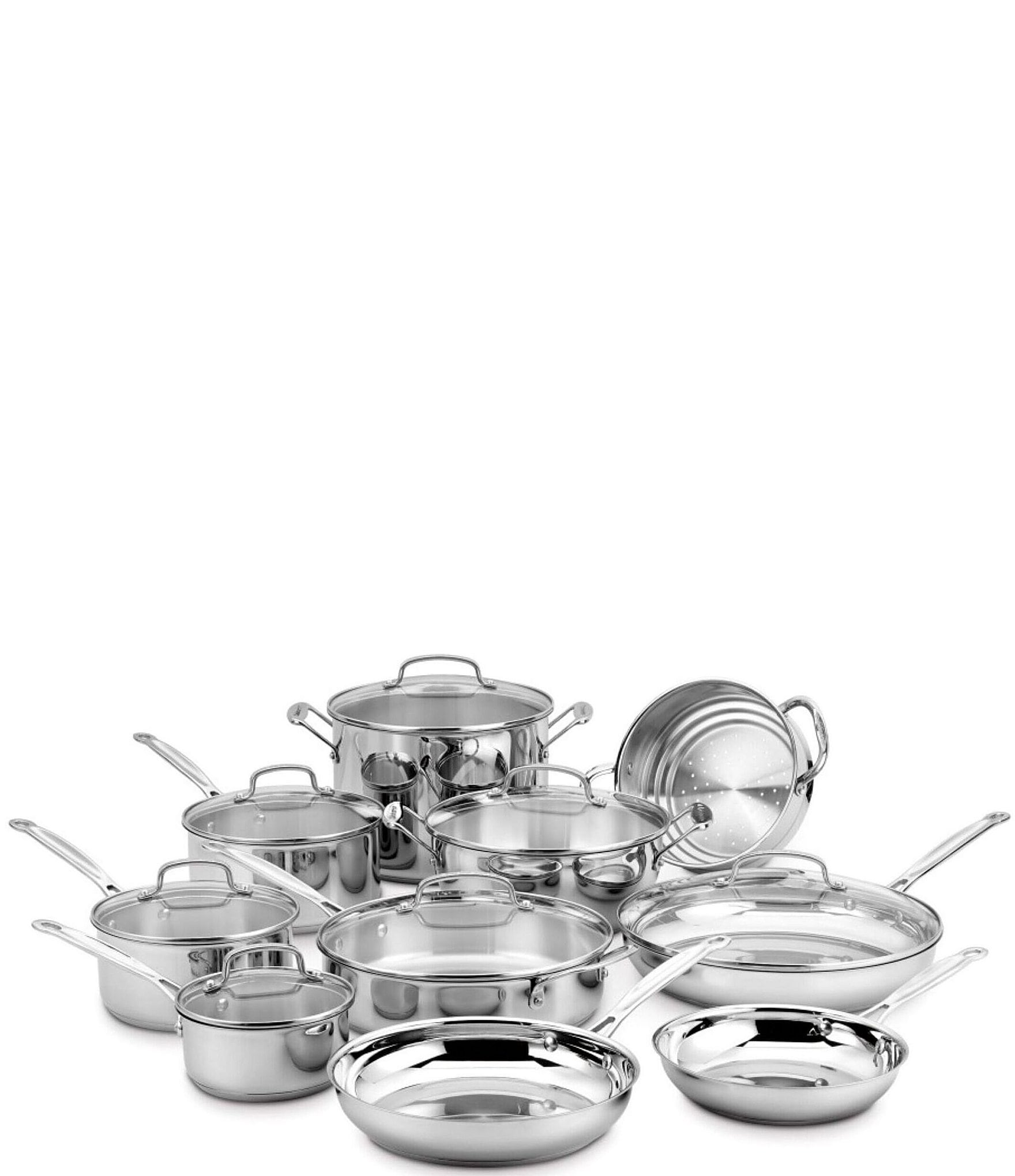 Cuisinart 77-17N 17-Piece Chef's Classic Stainless Steel Cookware