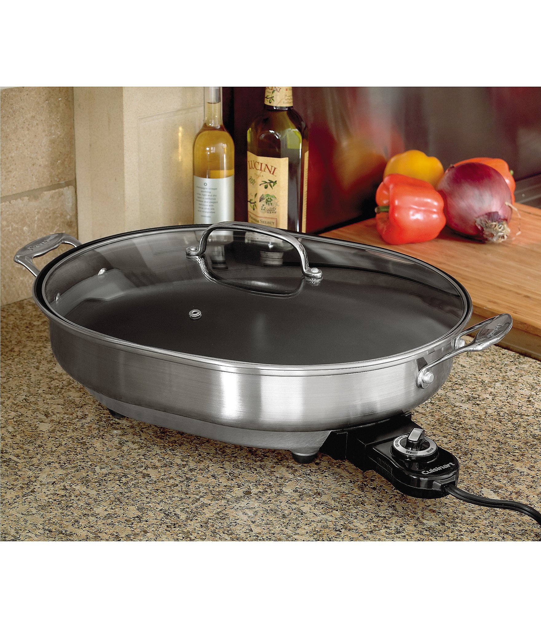 Cuisinart Electric Skillet CSK-150 12 x 15 Countertop Oval Cooking  Surface 86279008091