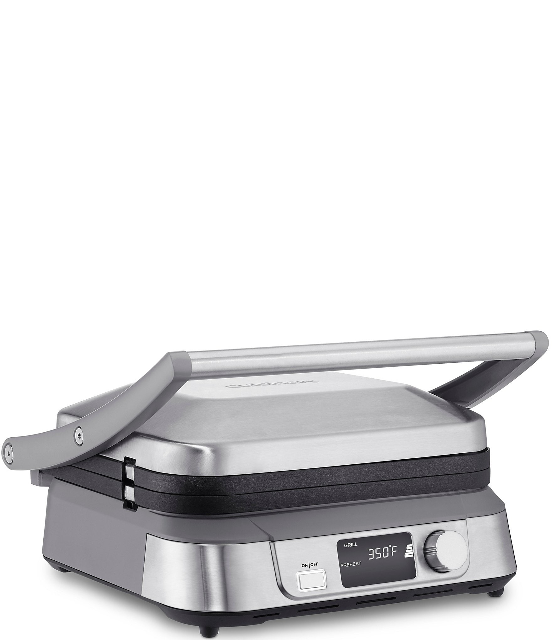Cuisinart 5 In 1 Griddler with Panini Press, Full Grill and Half Grill/  Griddle Options, Includes Dishwasher Safe Removable Cooking Plates and