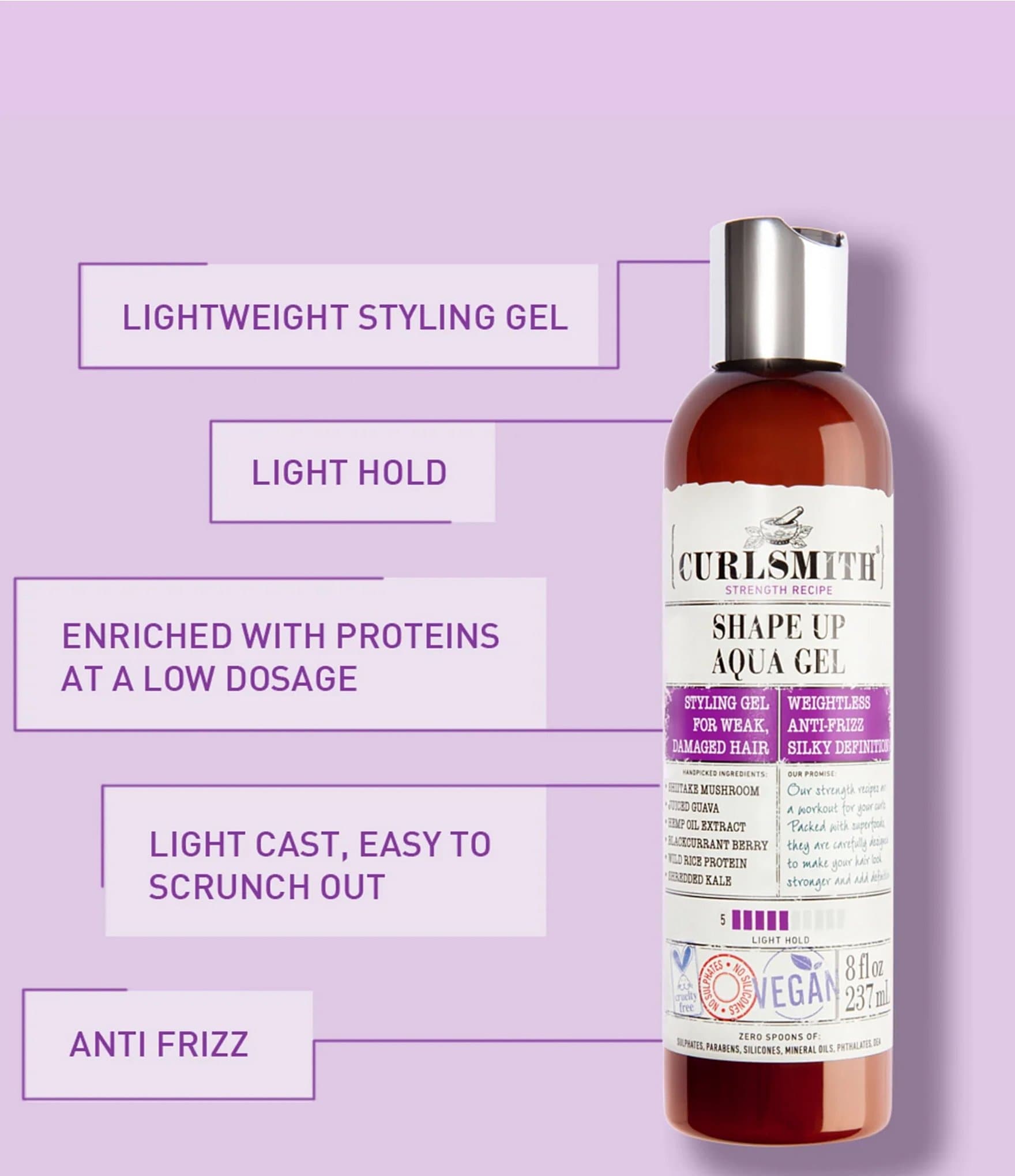 Curlsmith Strength Complete 4-Piece Kit For Damaged Curly Hair