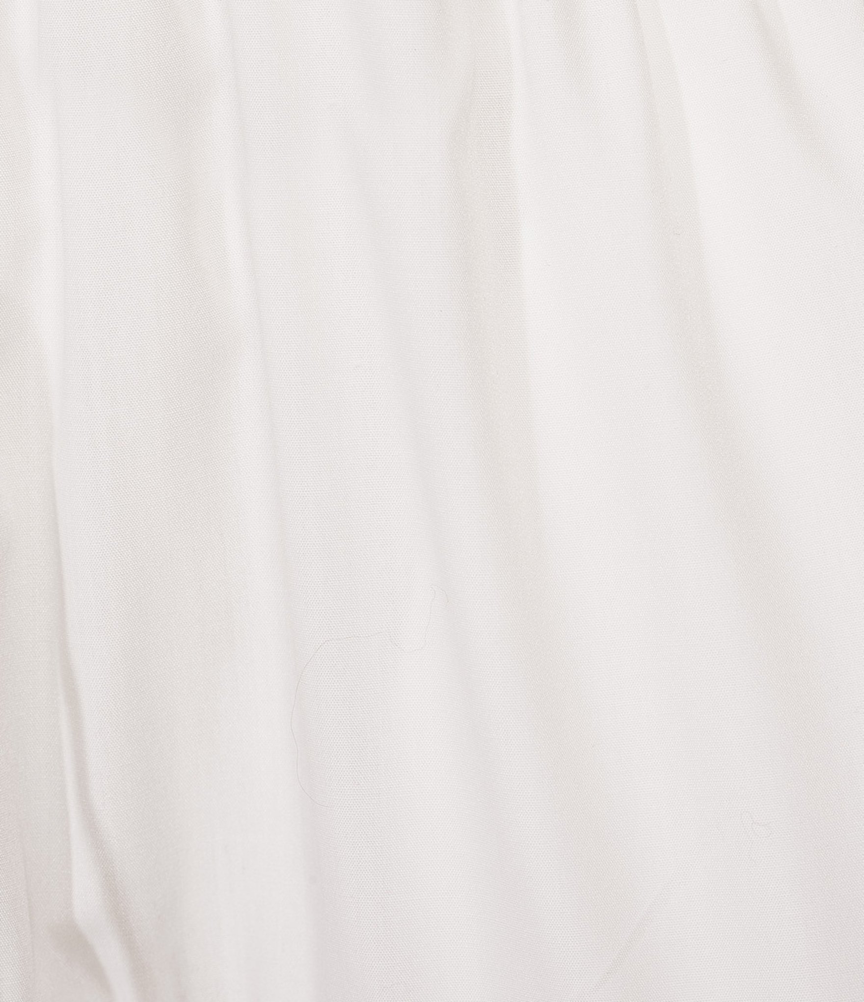 Current Air Poplin Collared Split V-Neck Short Sleeve Scalloped Embroidered A-Line Midi Dress