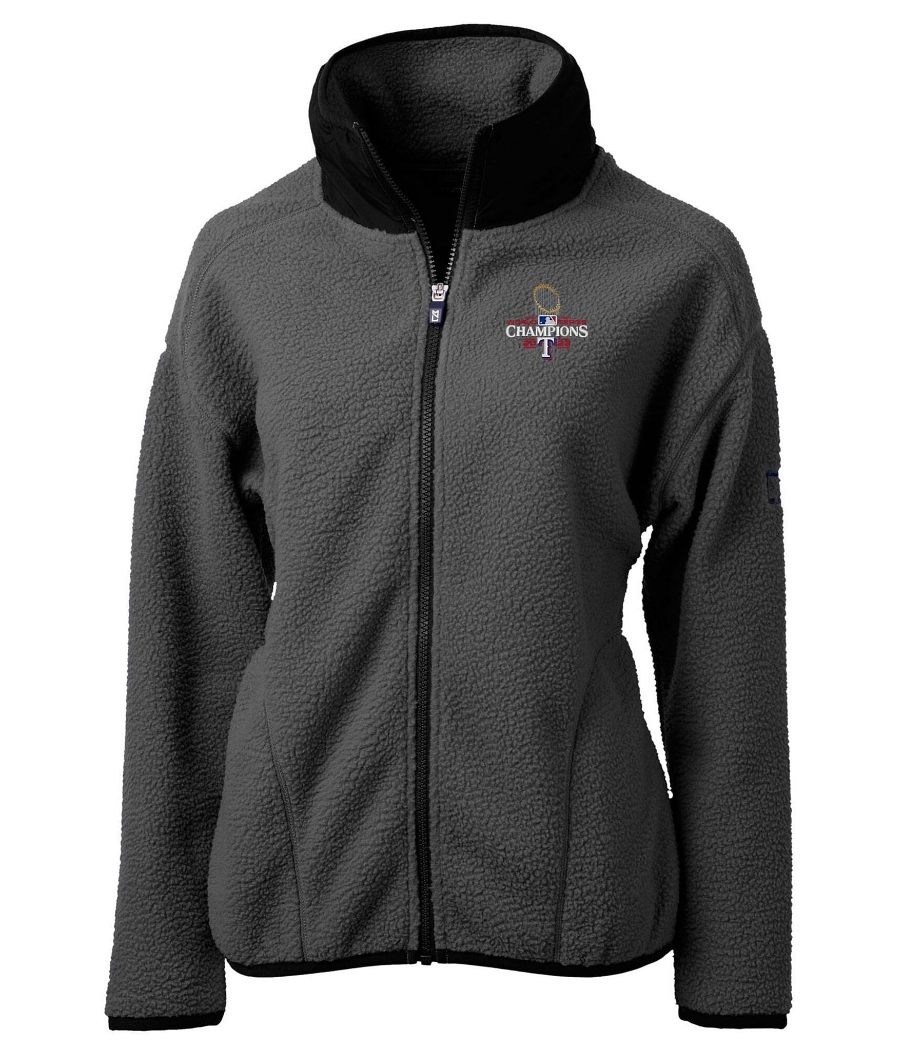 Cutter & Buck Women's Texas Rangers 2023 World Series Champions Cascade Eco  Sherpa Fleece Full-Zip Jacket