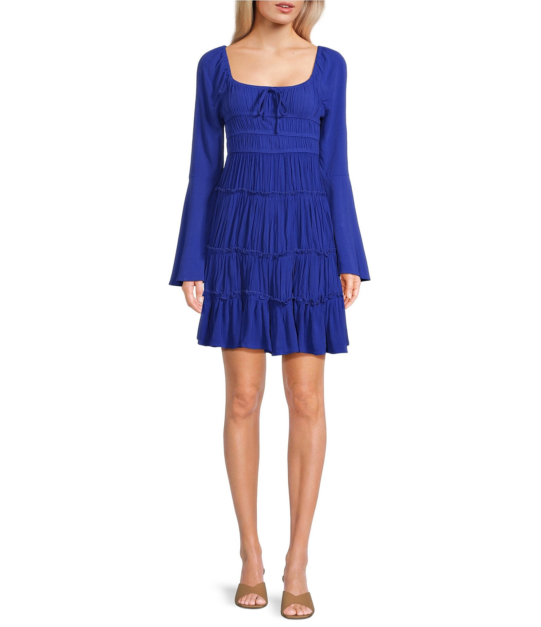 C&V Chelsea & Violet Flare Sleeve Dress