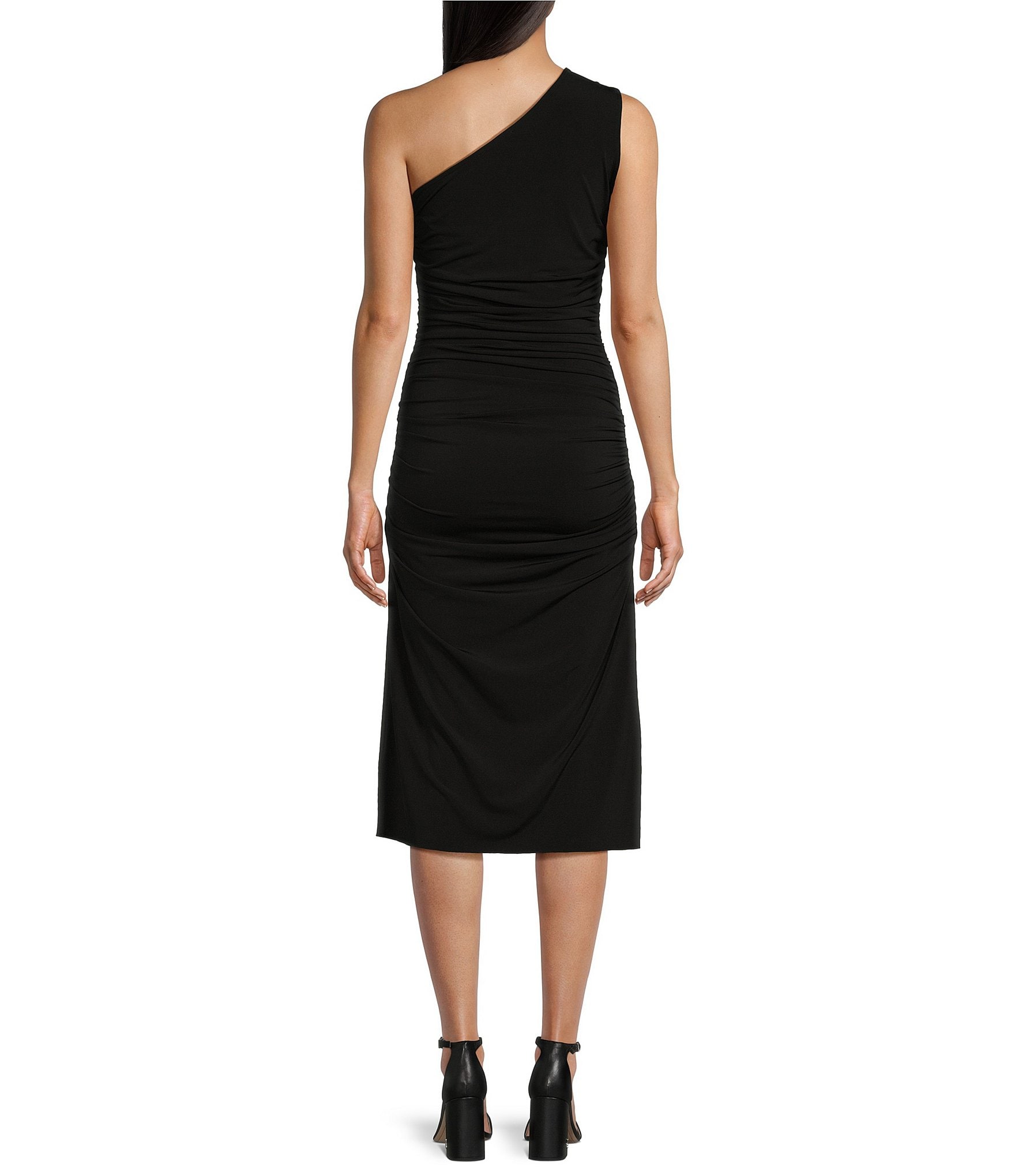 C&V Chelsea & Violet One Shoulder Midi Dress