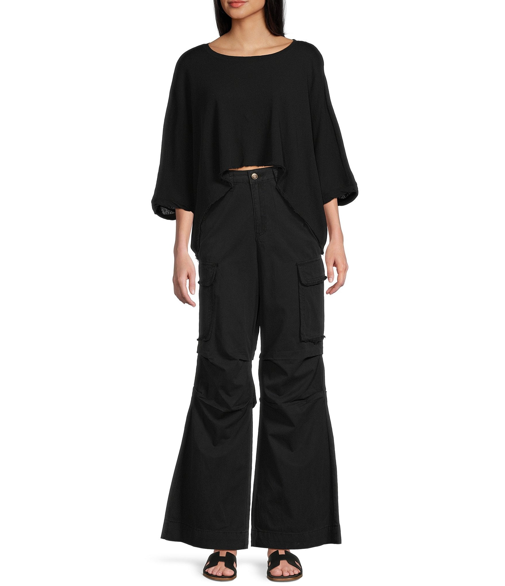 C&V Chelsea & Violet Pleated Cargo Pants