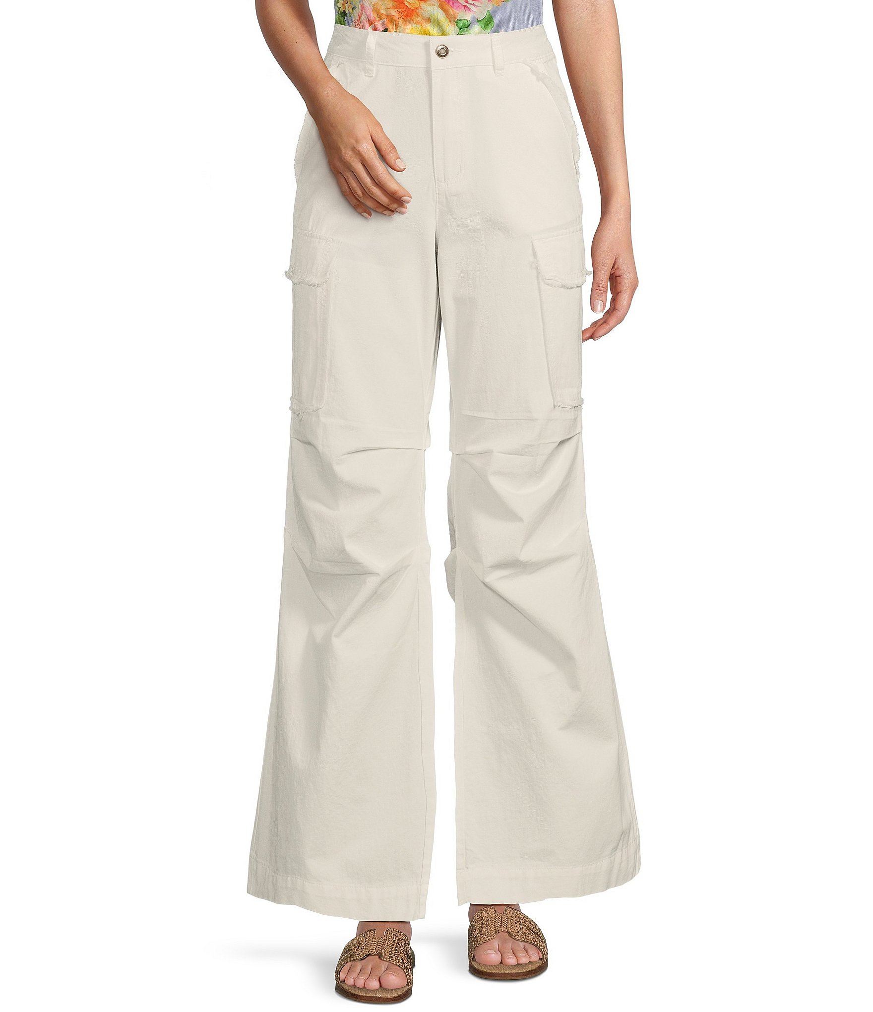 C&V Chelsea & Violet Pleated Cargo Pants