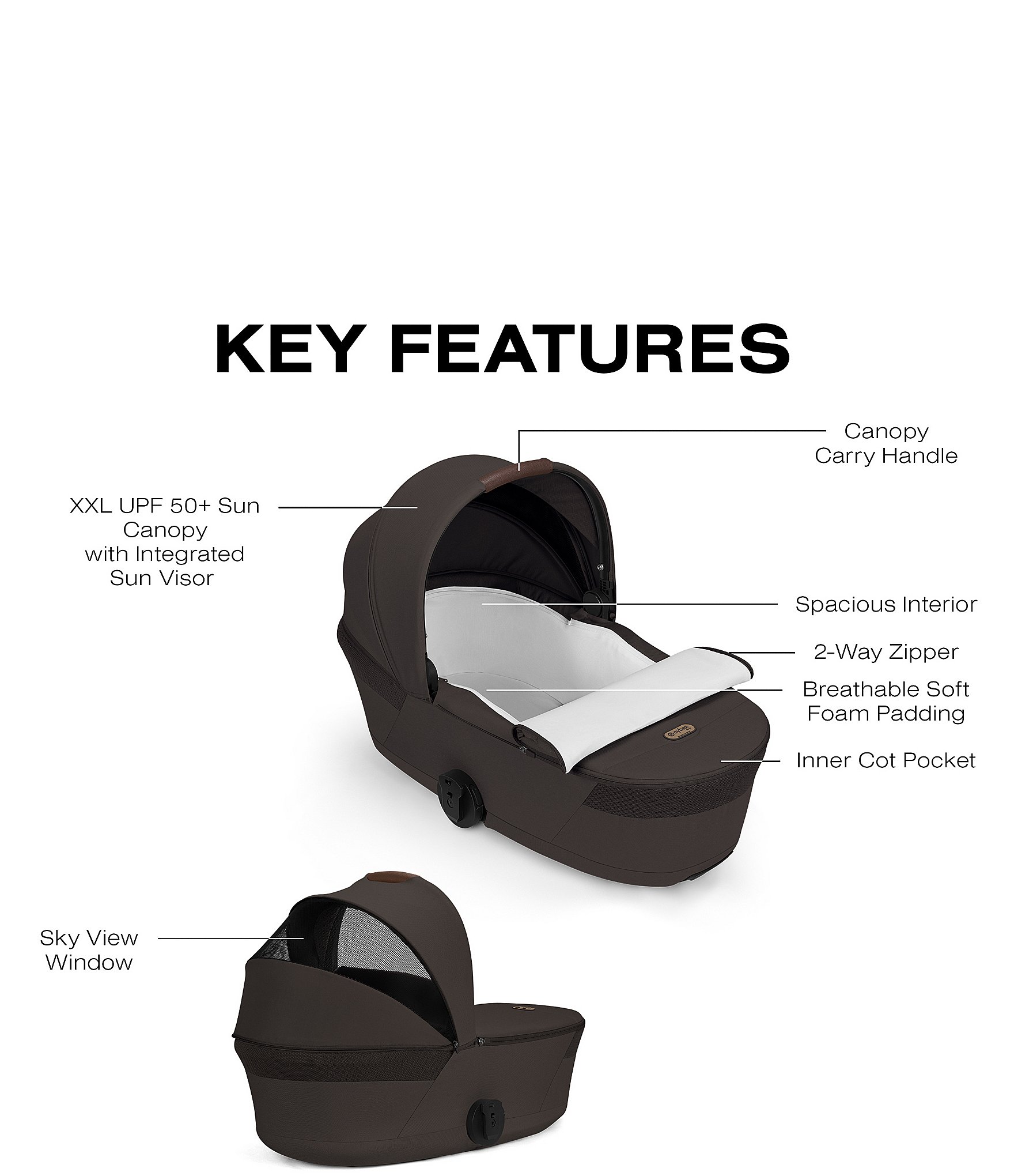 Cybex Balios S Lux Stroller + Balios Fold Cot Bundle
