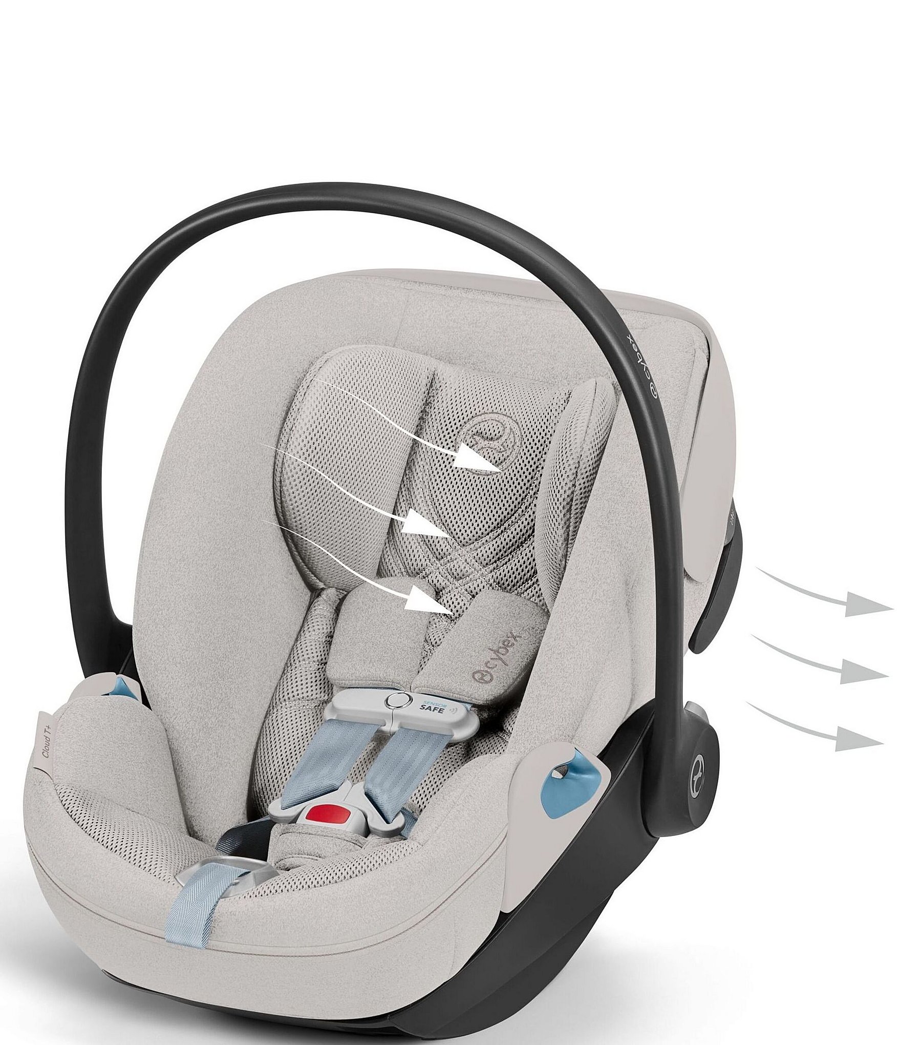 Cybex CLOUD T Comfort Extend Infant Car Seat with Sensor Safe