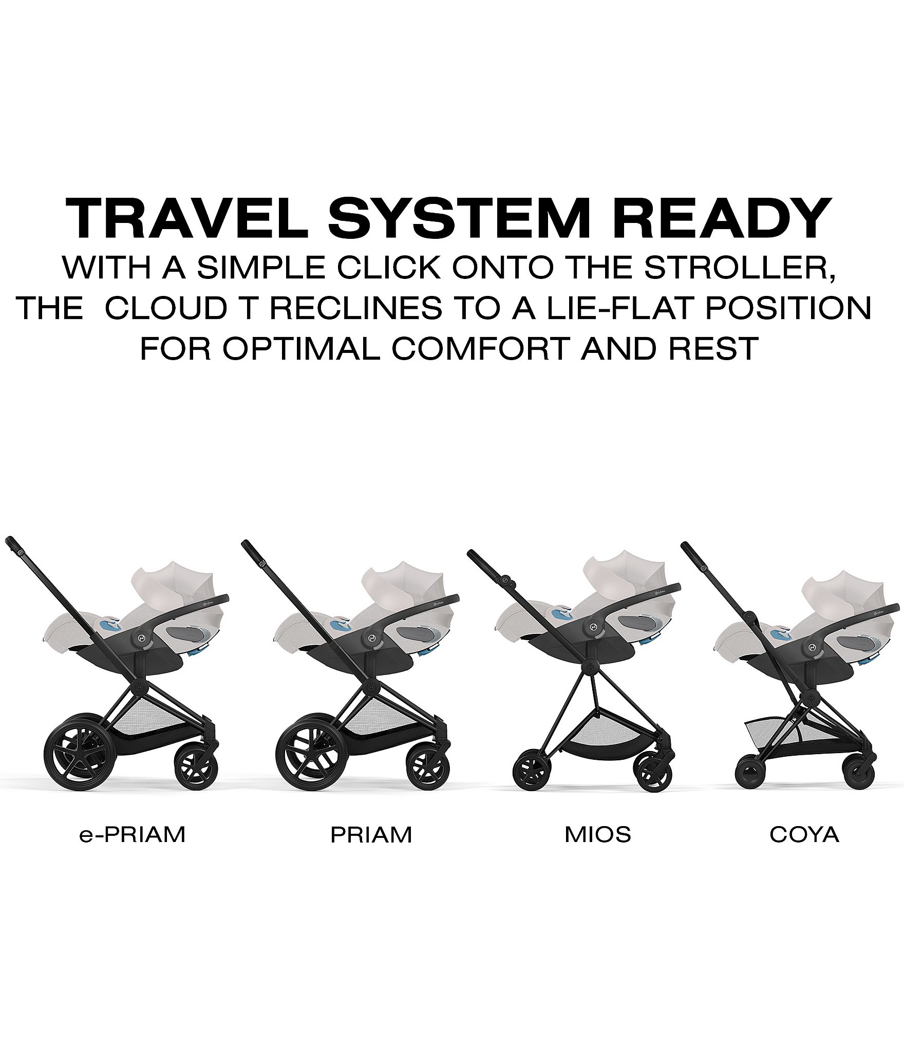 Cybex CLOUD T Comfort Extend Infant Car Seat with Sensor Safe