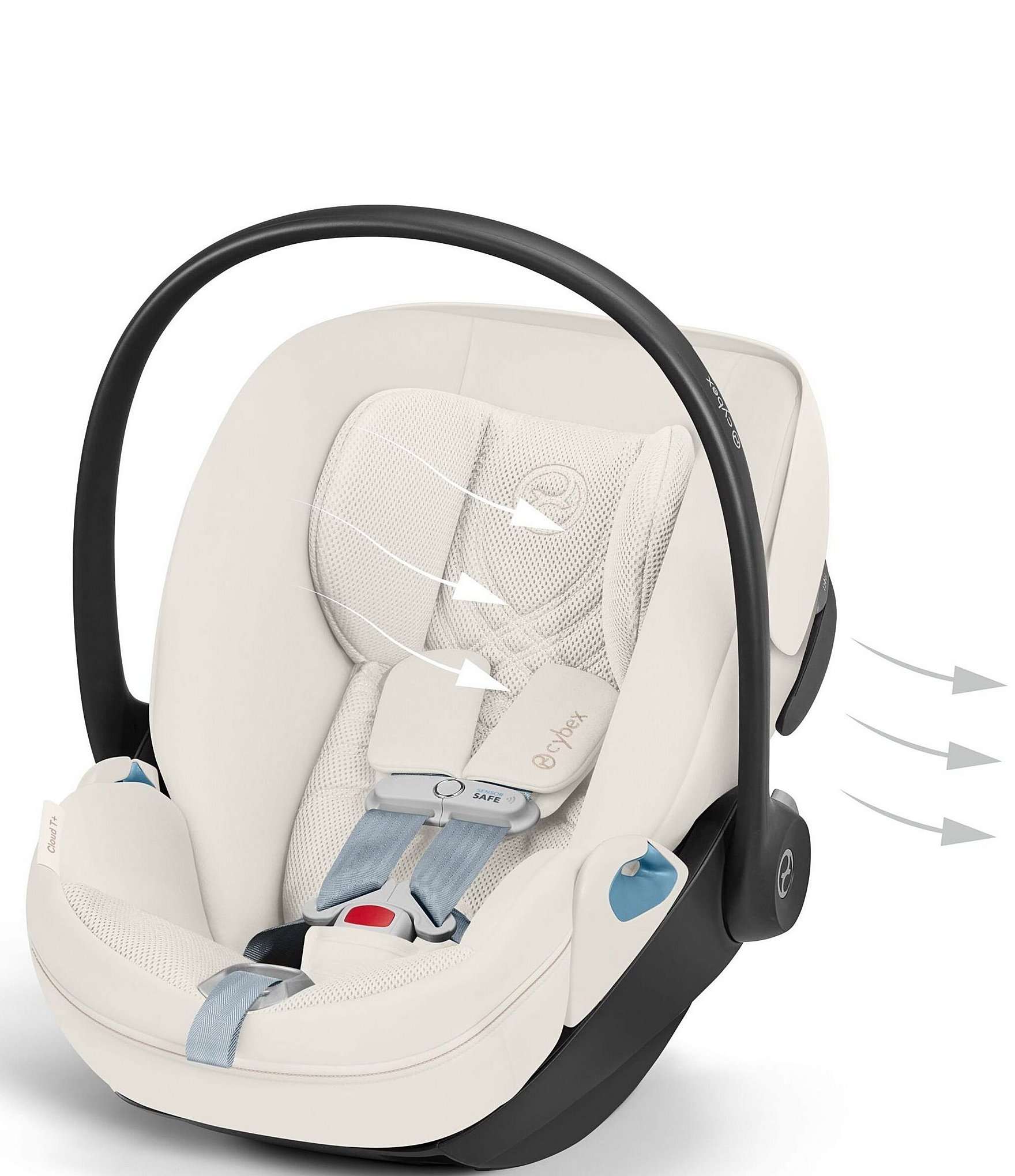 Cybex CLOUD T Comfort Extend Infant Car Seat with Sensor Safe