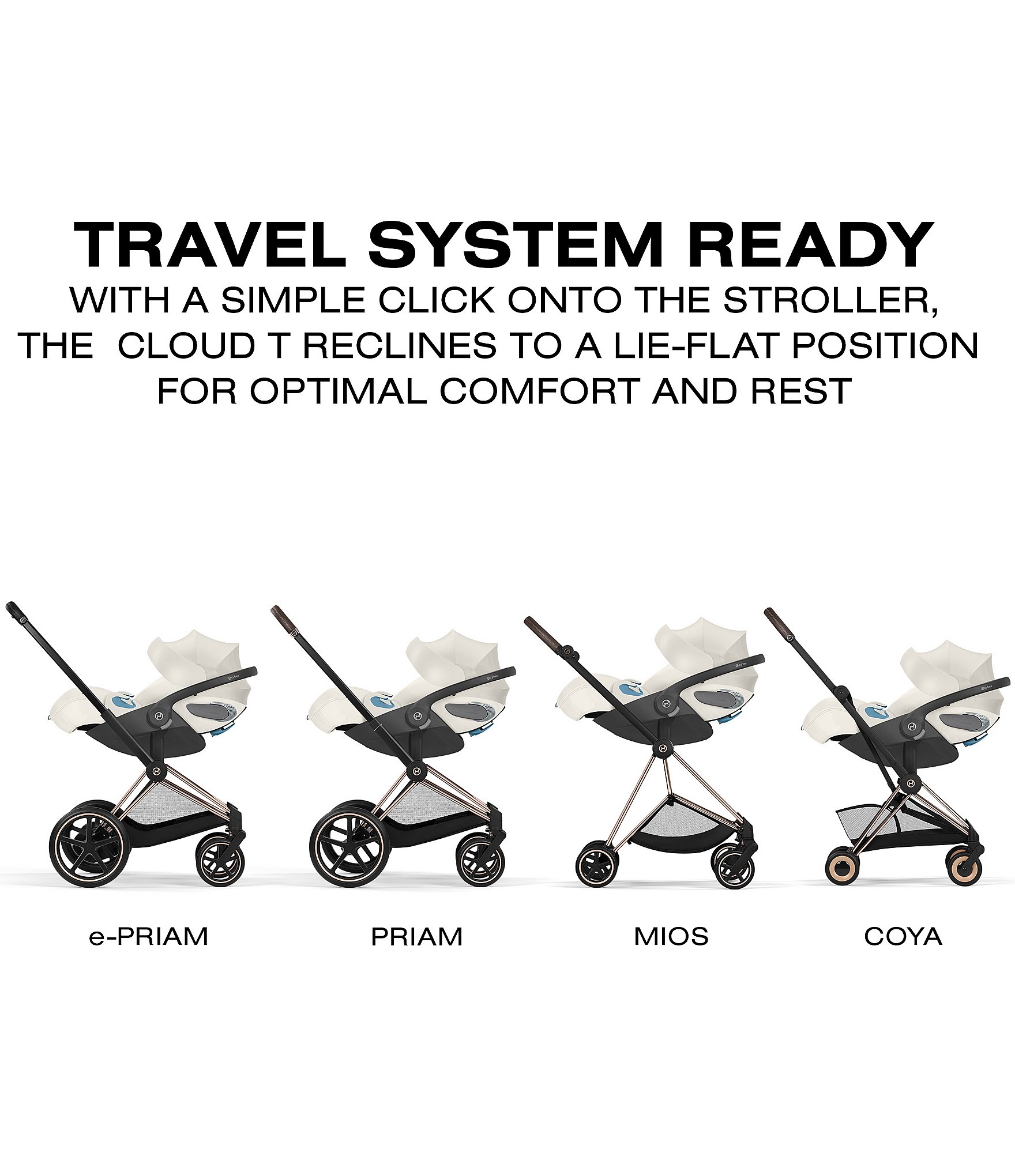 Cybex CLOUD T Comfort Extend Infant Car Seat with Sensor Safe